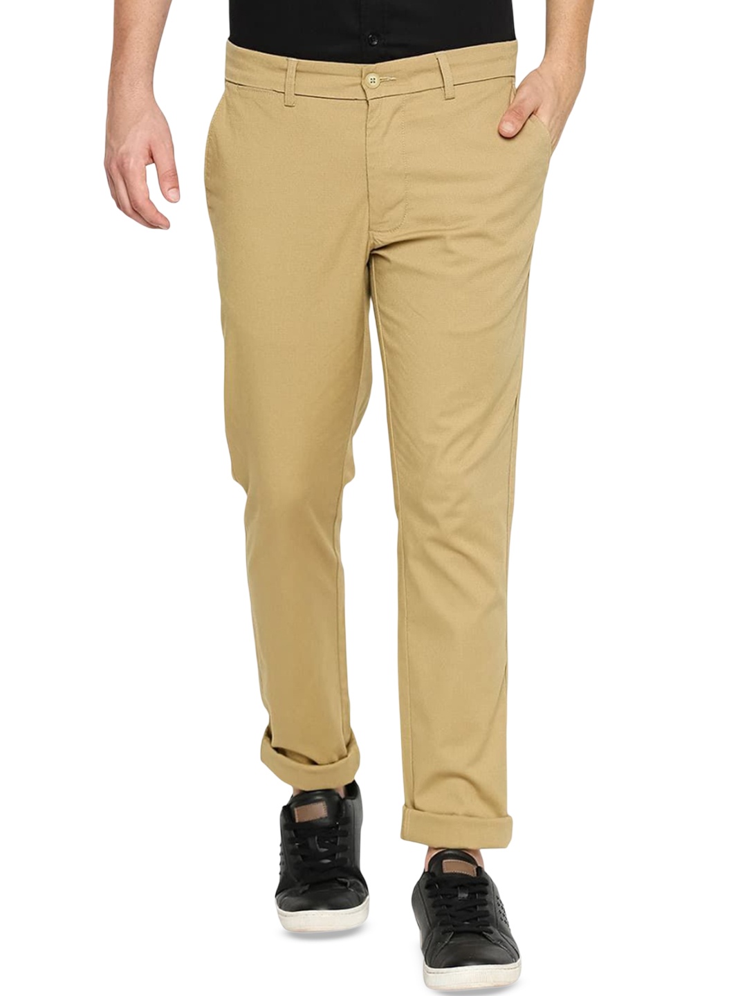 

Basics Men Comfort Trousers, Khaki