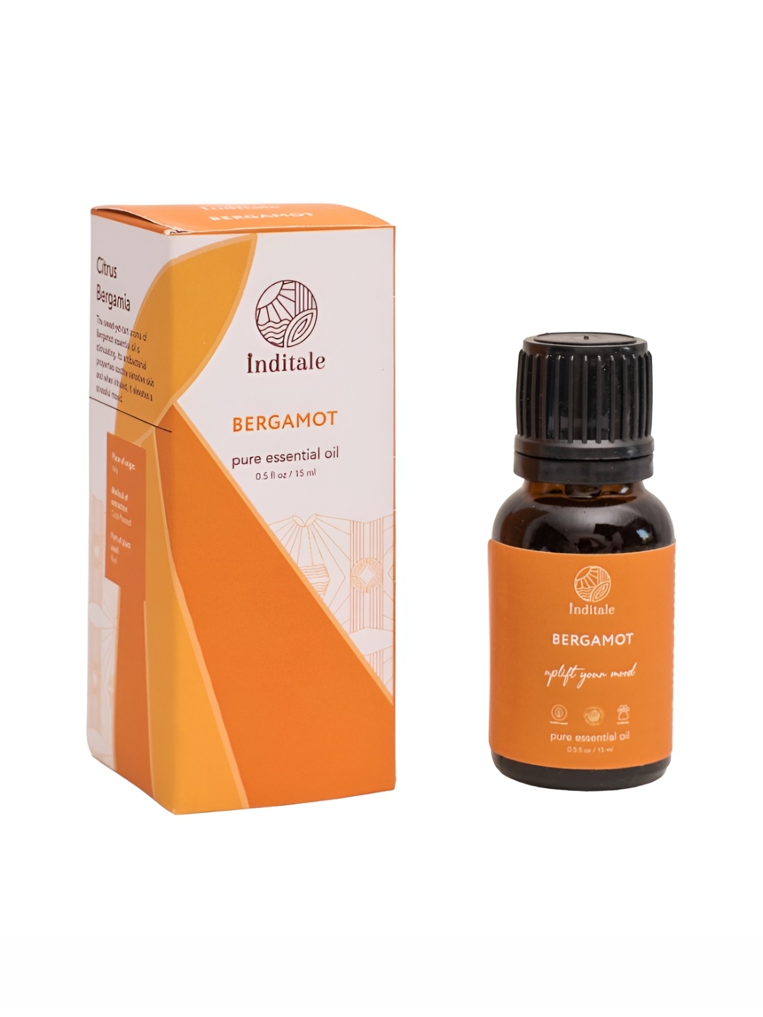 

Inditale Bergamot Pure Essential Oil - 15 ml, Orange