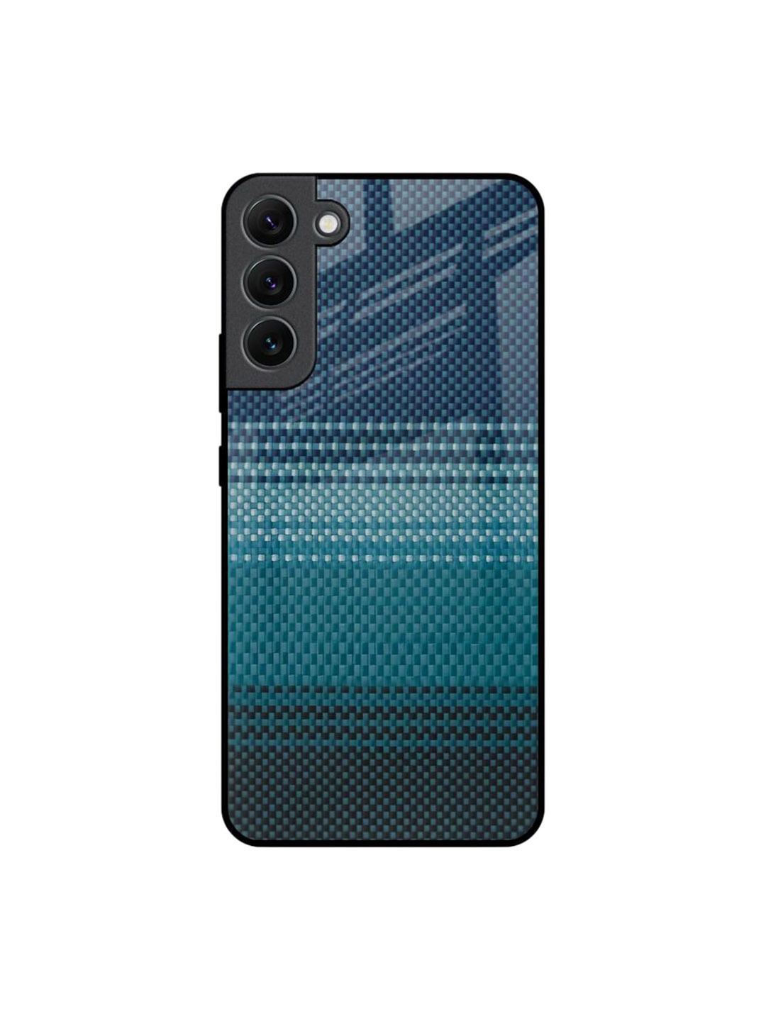 

QRIOH Modern Rug Printed Samsung Galaxy S22 Plus Back Case, Teal