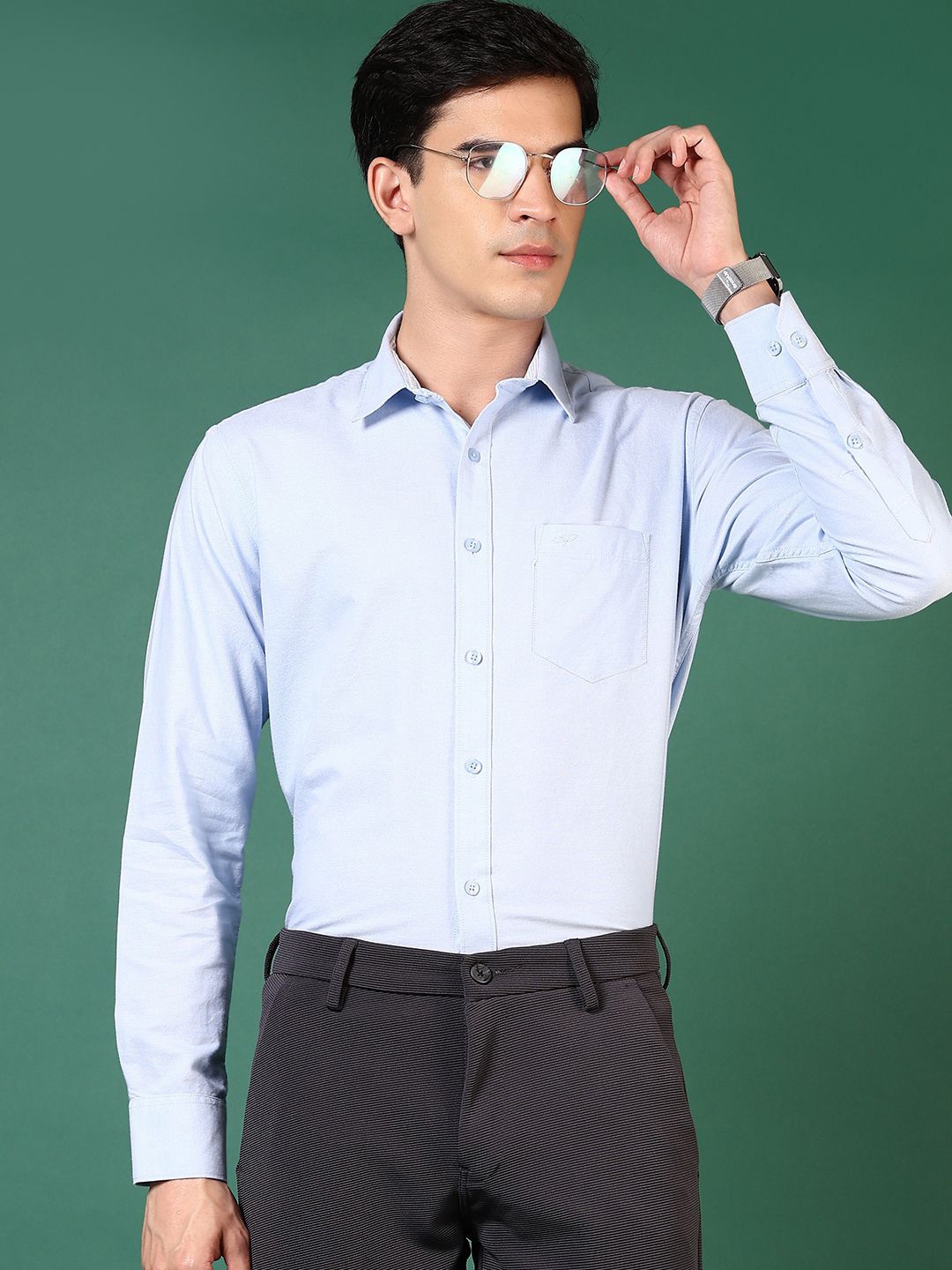

V-Mart Men Opaque Casual Shirt, Blue