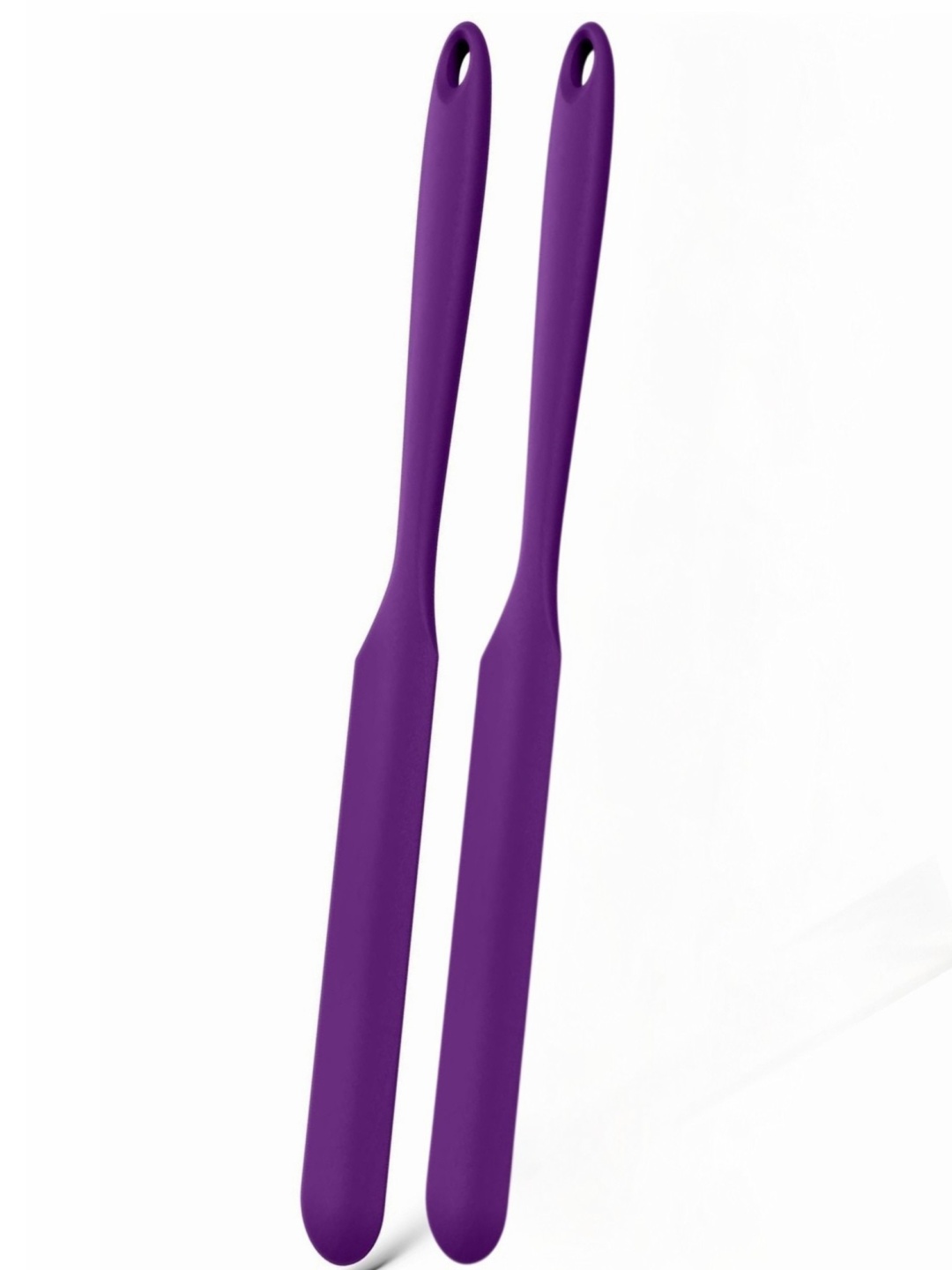 

Baskety Purple 2 Pieces Jam Spreader Silicone Spatula With Long Handle
