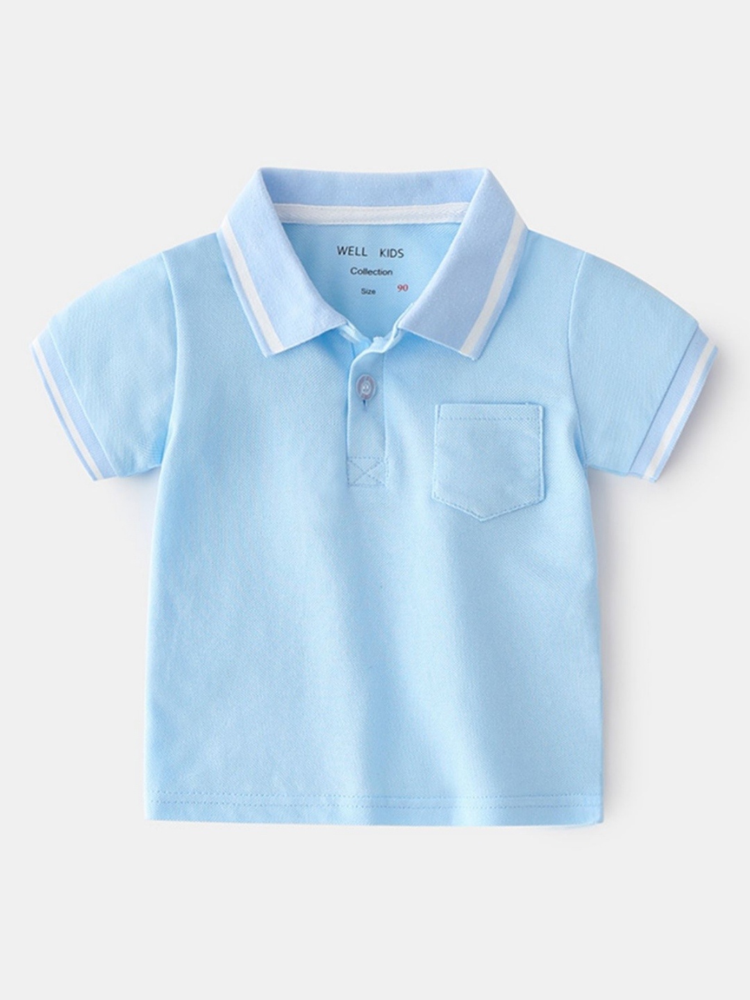 

LULU & SKY Boys Polo Collar Pockets T-shirt, Blue