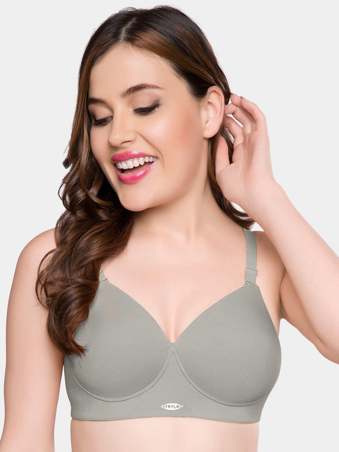 

Trylo Bra Full Coverage Lightly Padded, Grey