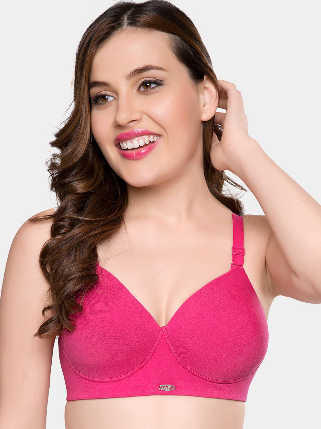 

Trylo Full Coverage Lightly Padded T-shirt Bra, Magenta
