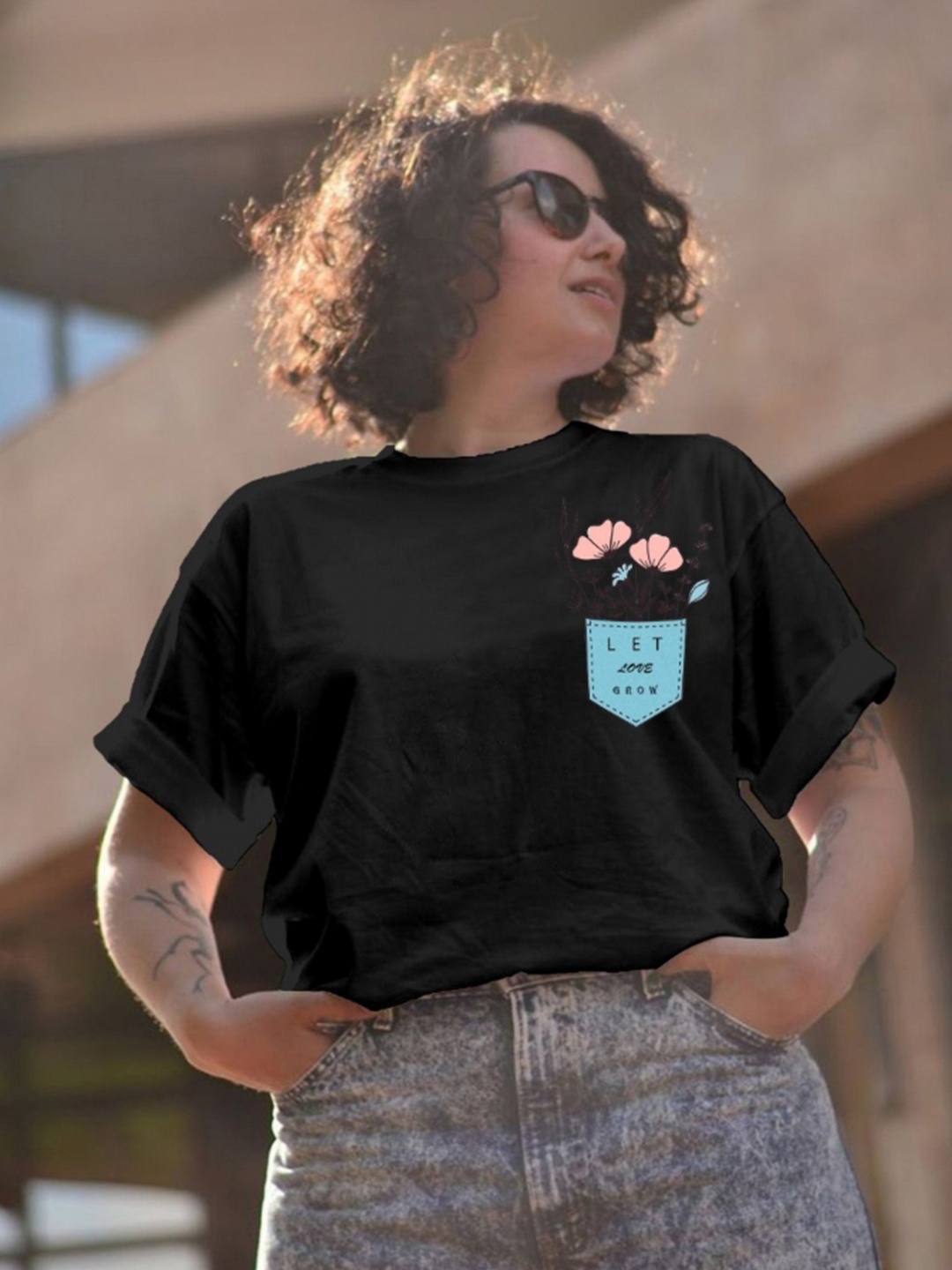 

Moda Rapido Women Printed T-shirt, Black