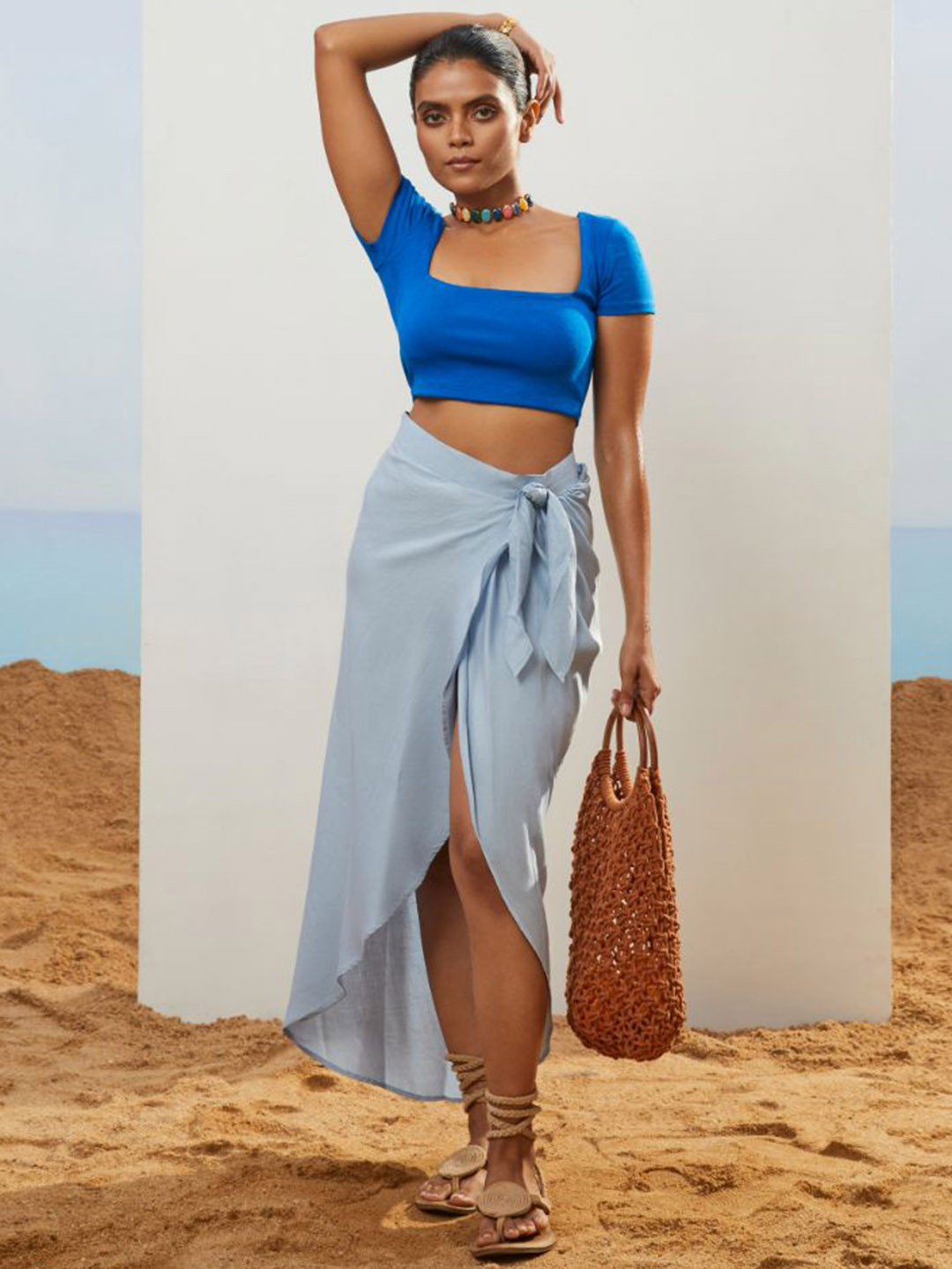 

CMGE Effortless Ready-To-Wear Casual Sarong, Blue