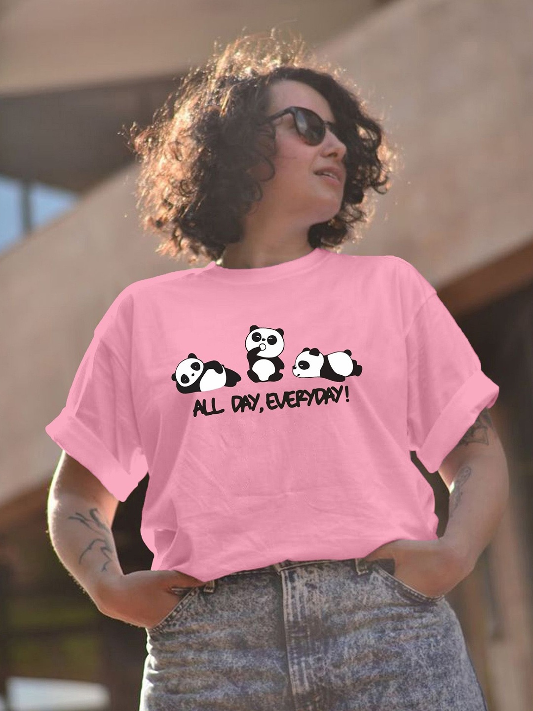 

Moda Rapido Women Printed T-shirt, Pink