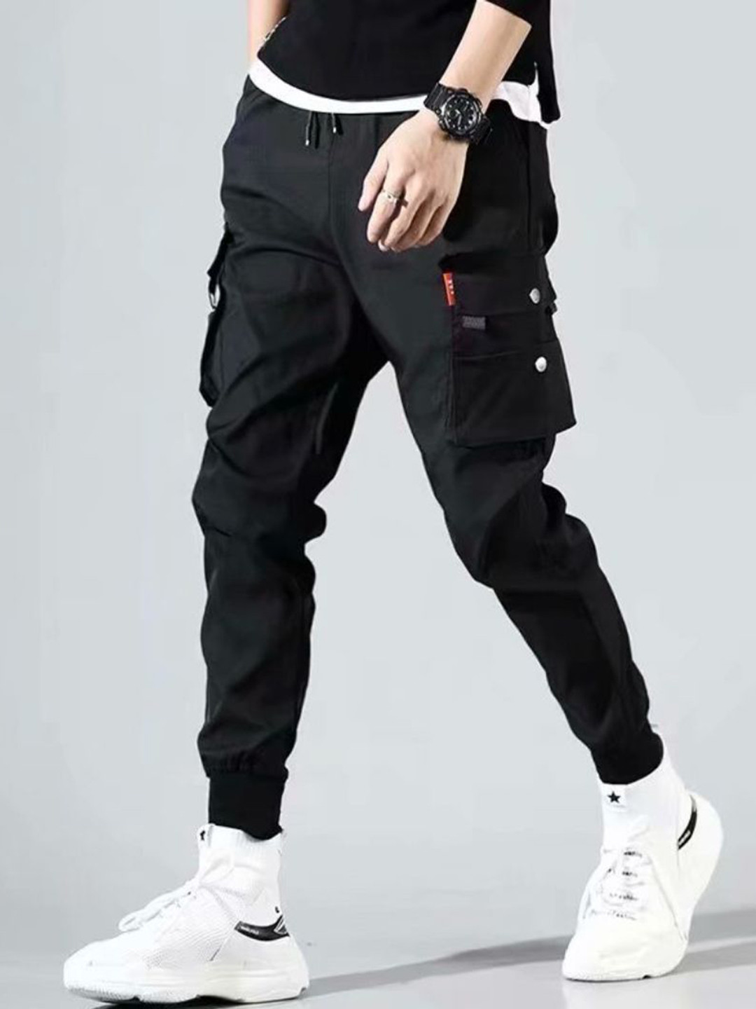 

StyleCast Men Joggers Trousers, Black