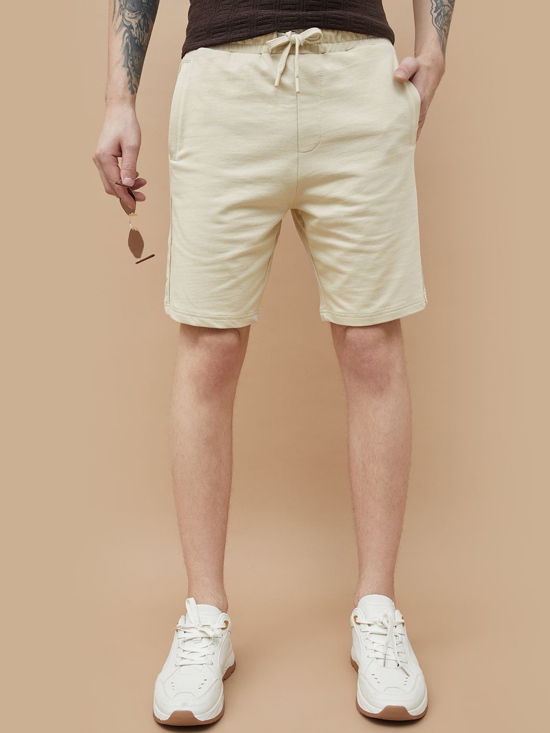 

Fame Forever by Lifestyle Men Printed Shorts, Beige