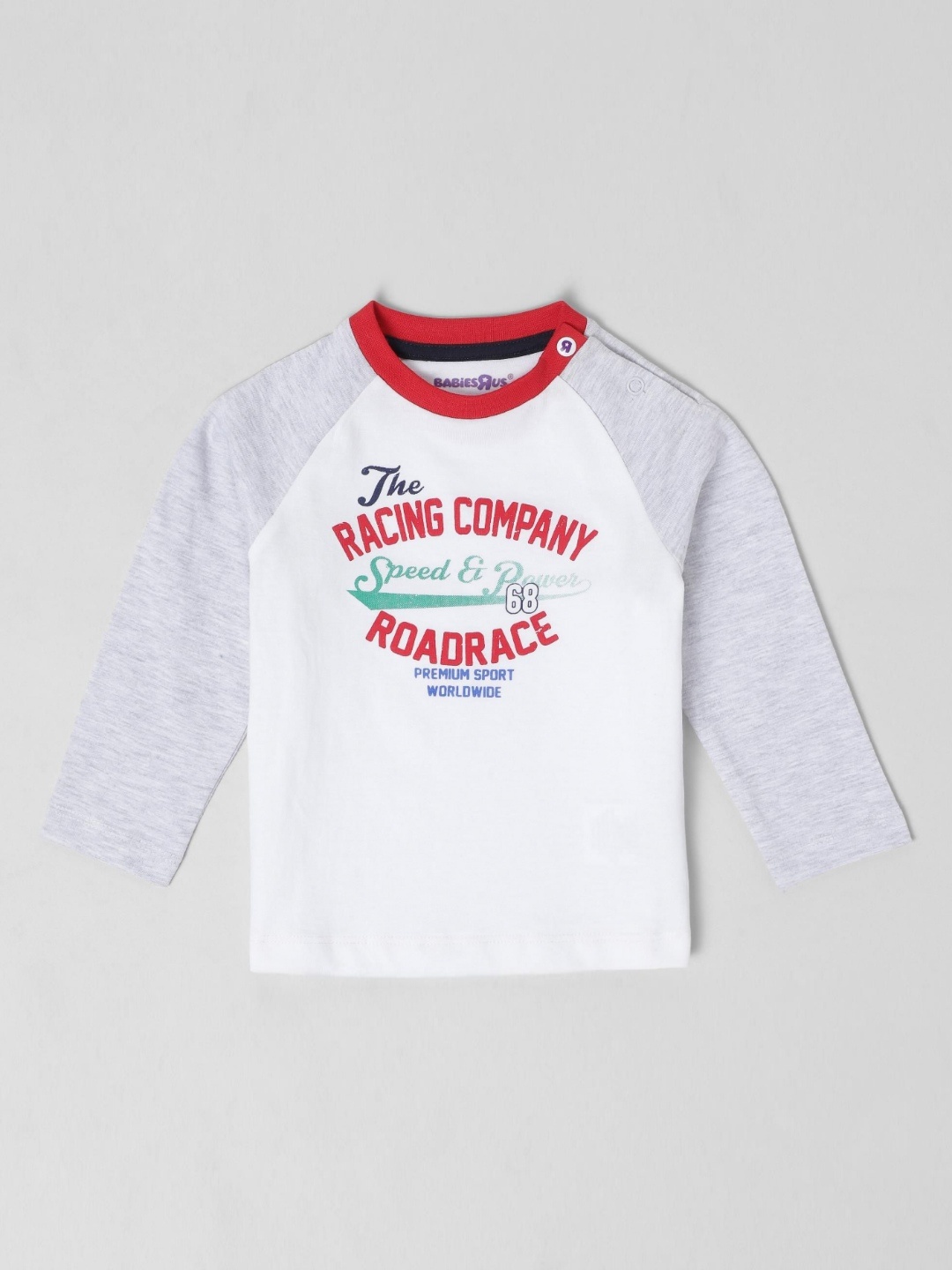 

Babies R Us Boys Typography Printed Round Neck Cotton T-shirt, White