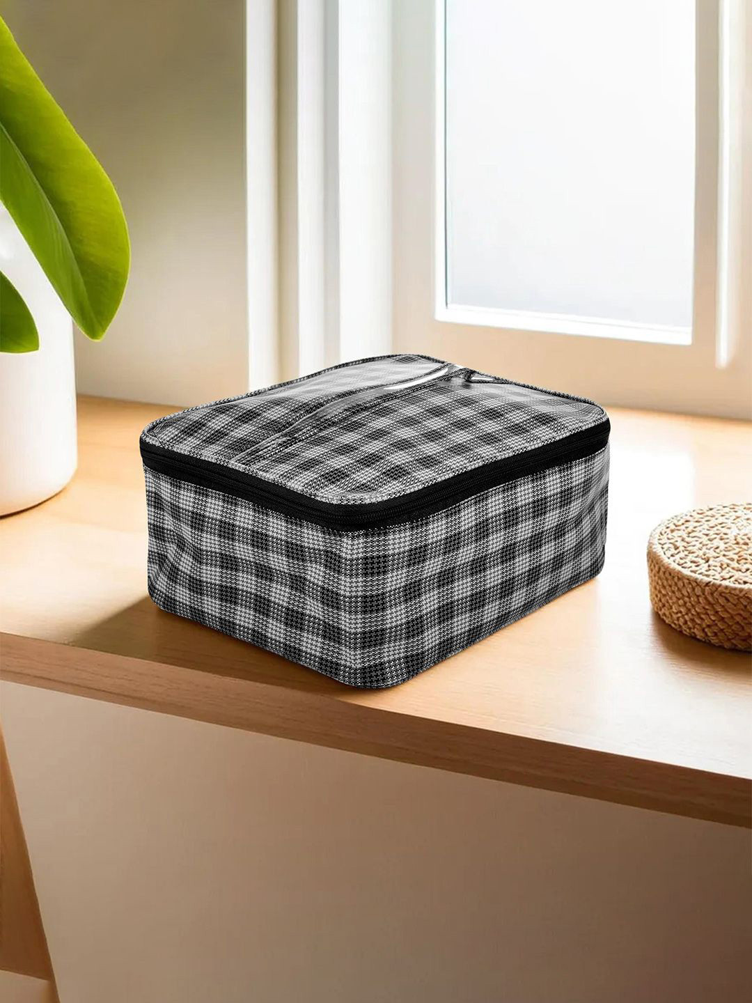 

Kuber Industries Grey Makeup Organiser