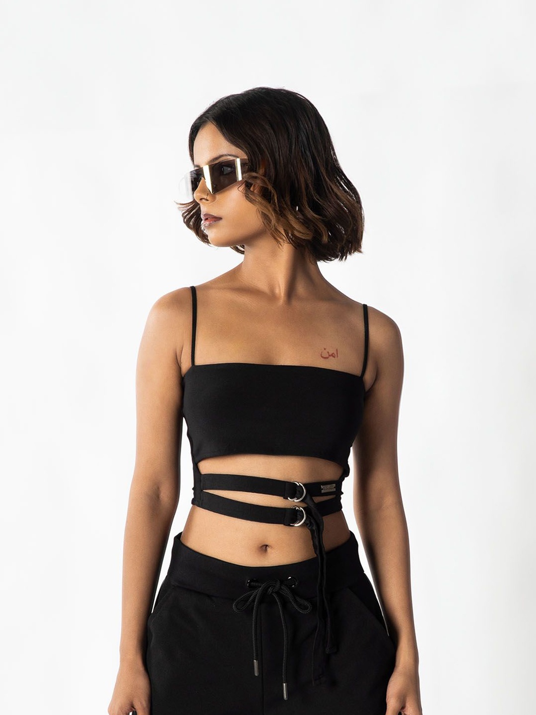 

The Forbidden Fruit Crop Top, Black