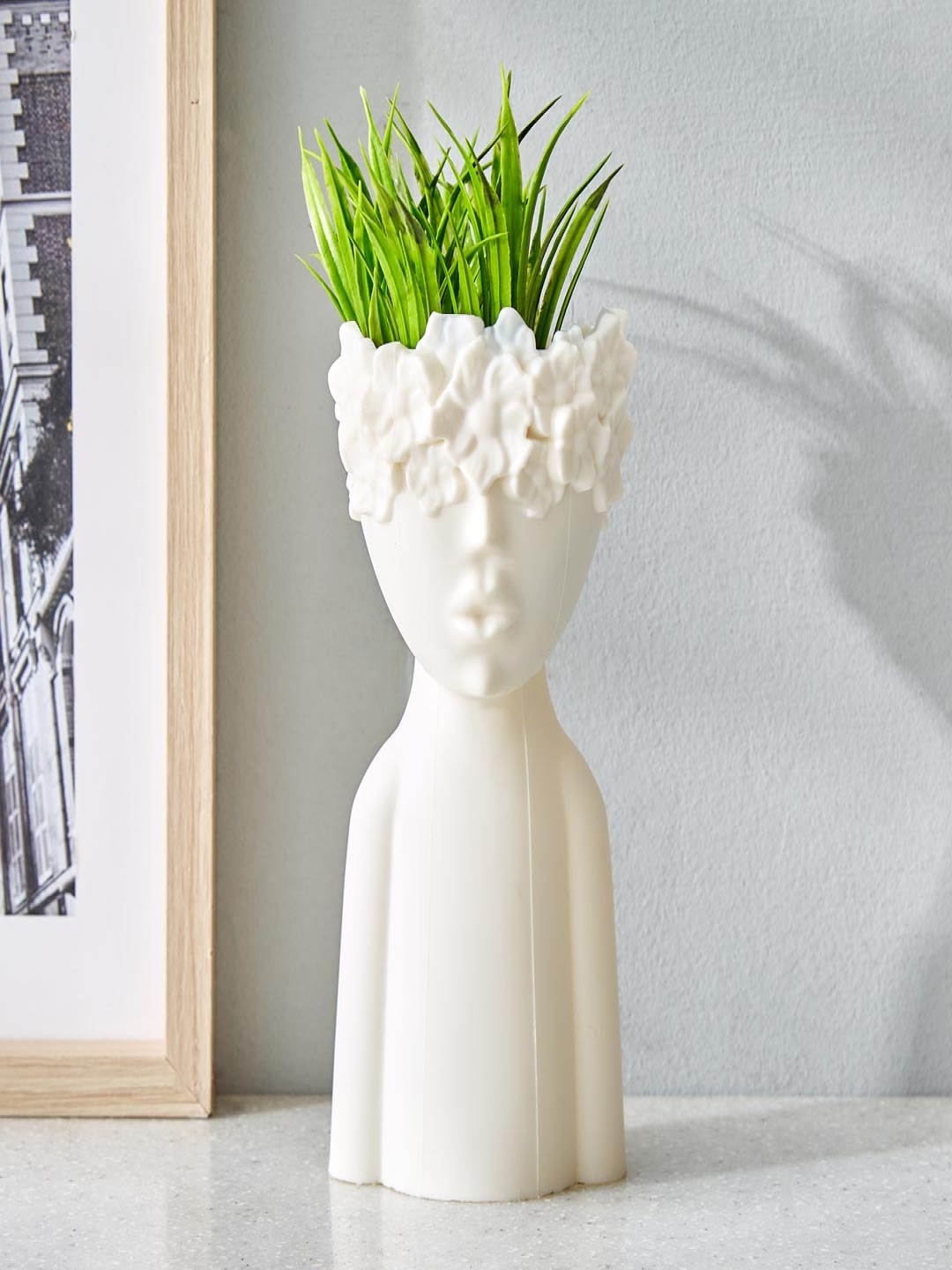 

Home Centre White 1 Pieces Artificial Plant With Pot