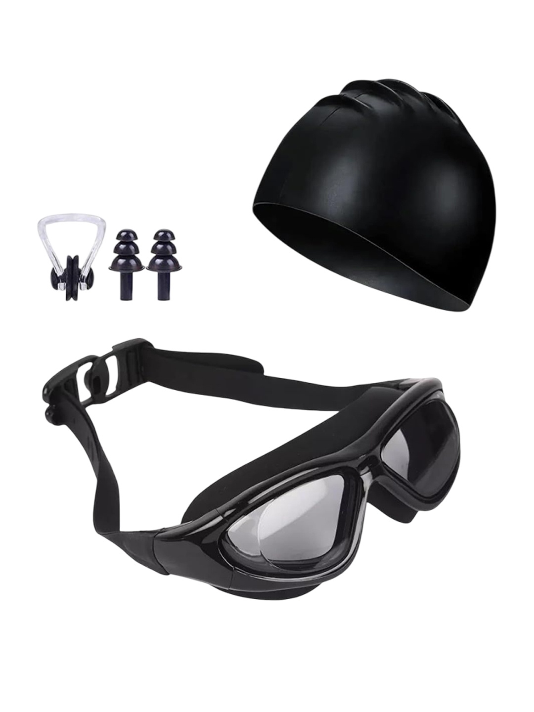 

ARROWMAX Swimming Goggles Combo Kit, Black