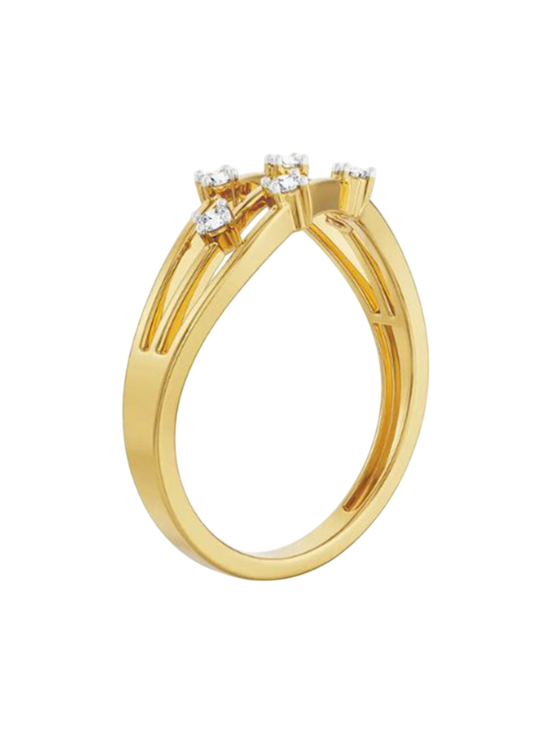 

Emori Triple Layered Diamond Band, Gold