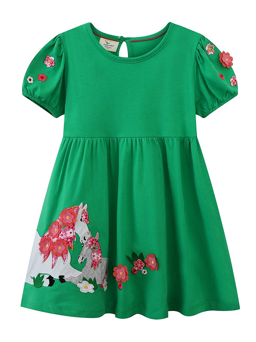 

LULU & SKY Girls Printed Nightdress, Green