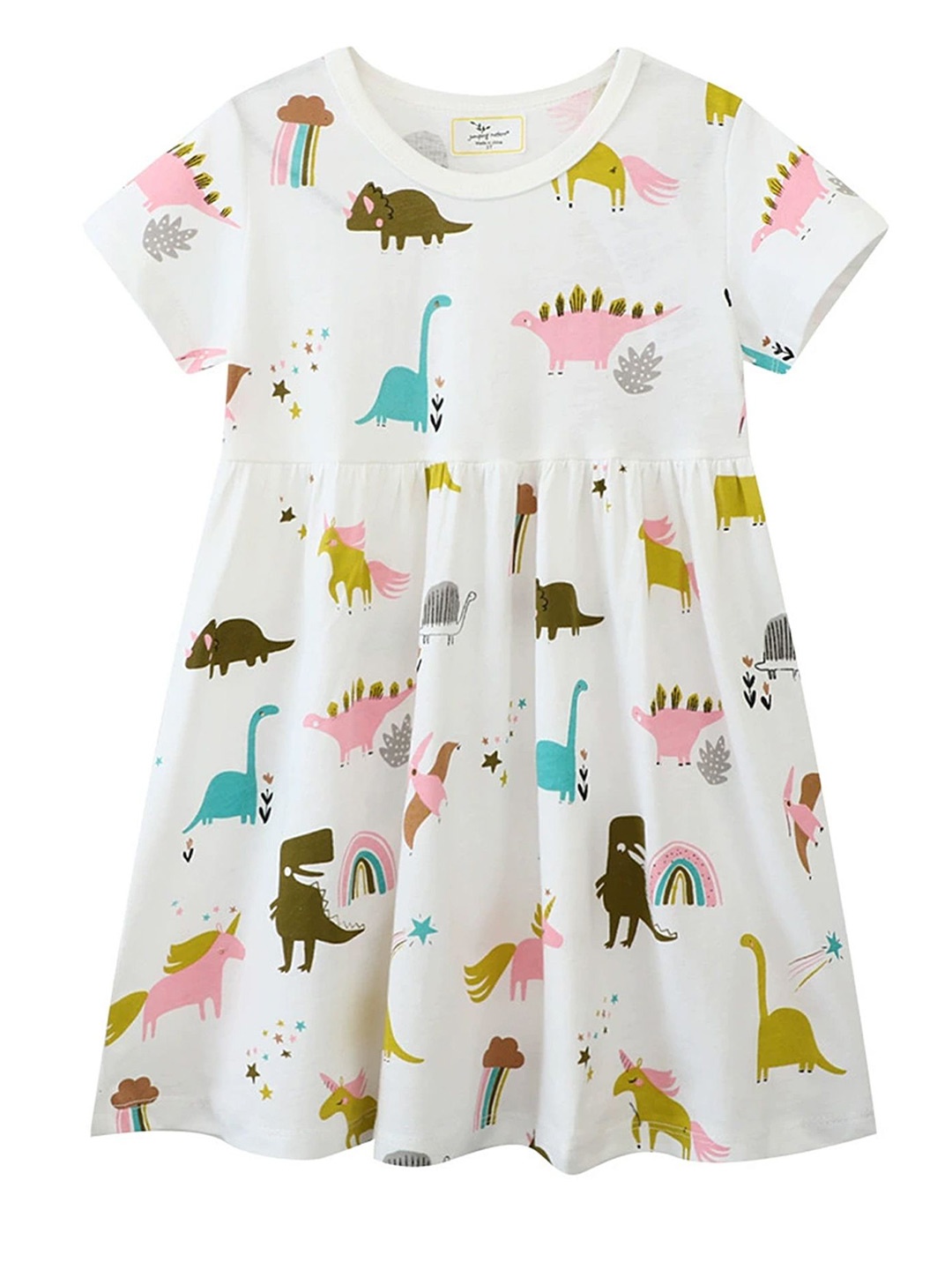 

LULU & SKY Girls Printed Nightdress, White
