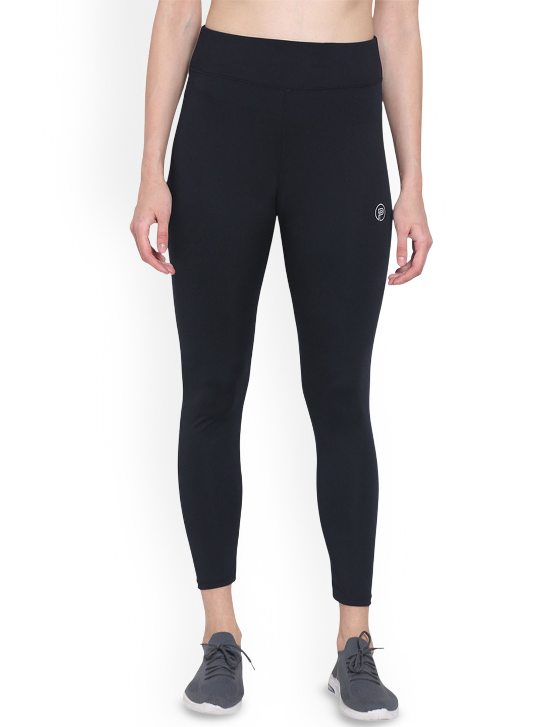 

Popster Skinny Fit Ankle Length Gym Tights, Navy blue
