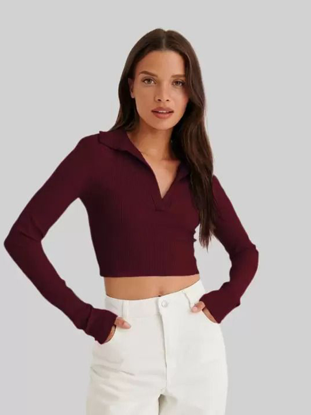 

FAMBEE Top, Maroon
