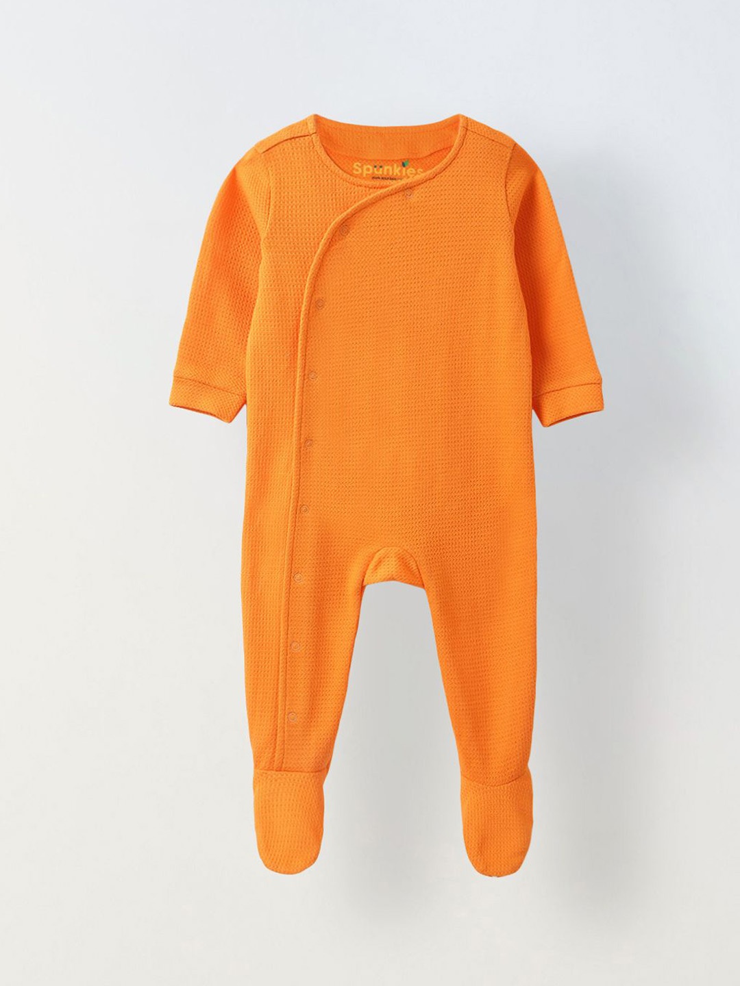 

SPUNKIES Kids Cotton Sleepsuit, Orange
