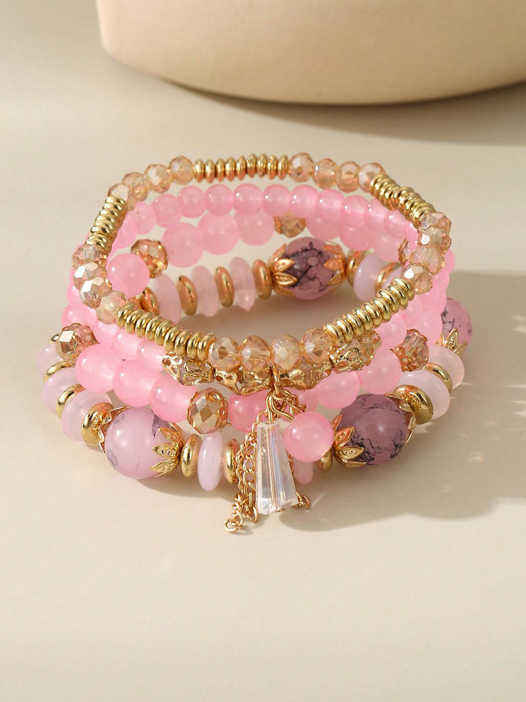 

Shining Diva Fashion Women 4 Gold-Plated Bracelet