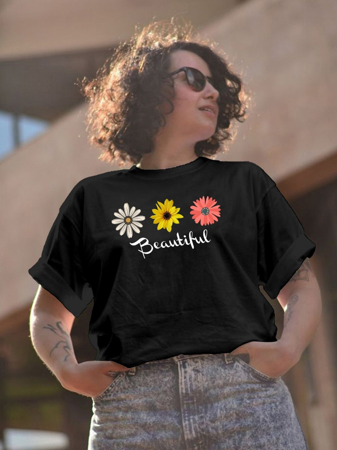 

Moda Rapido Women Printed T-shirt, Black