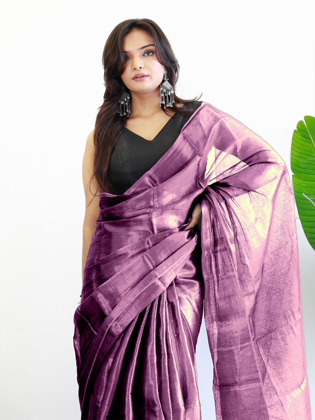

Anouk Tissue Saree, Pink