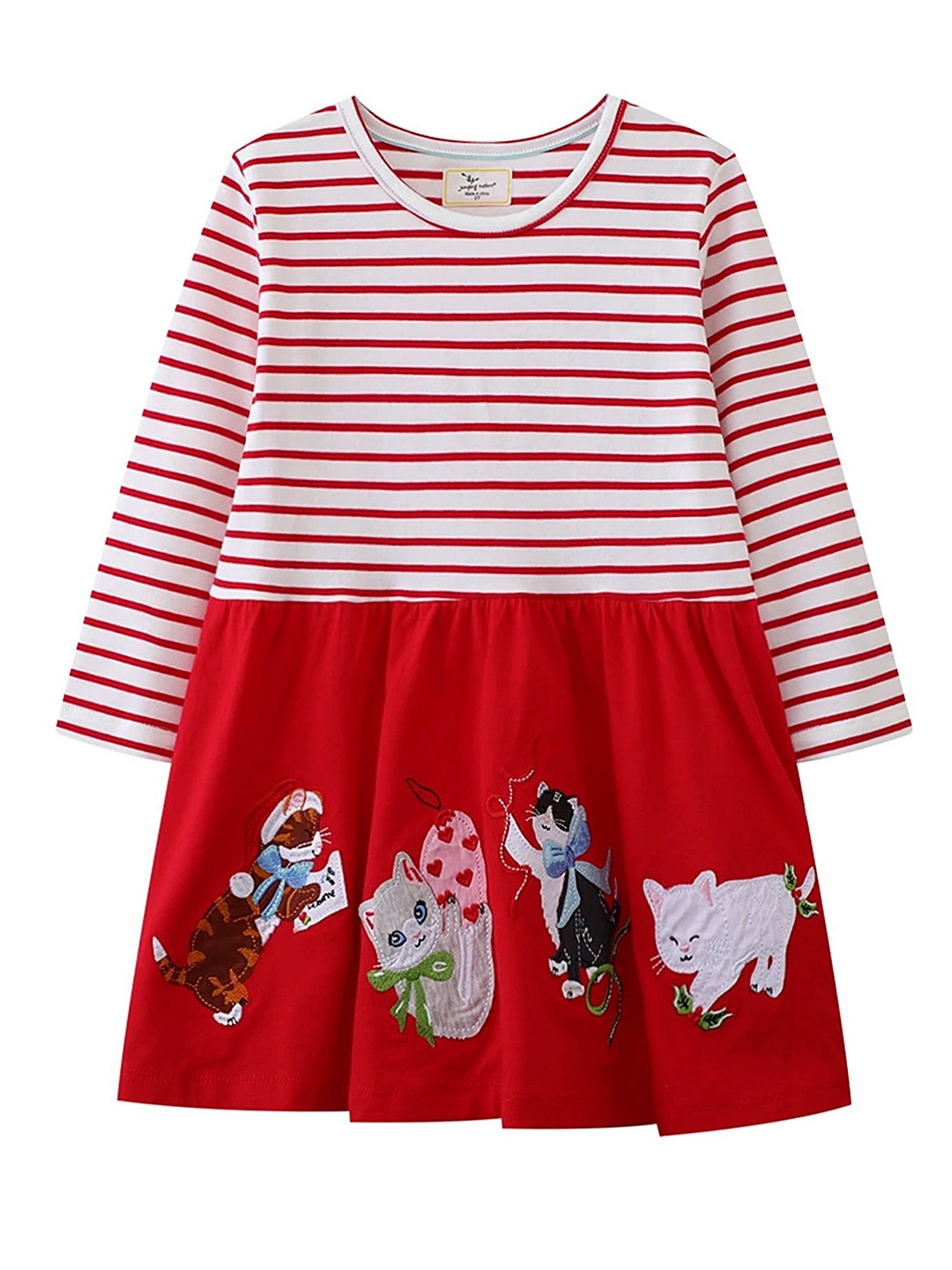 

LULU & SKY Girls Printed Nightdress, Red