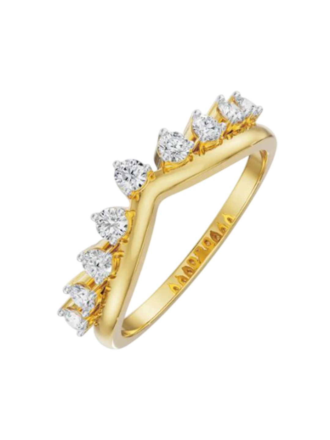 

Emori Crown Diamond Ring, Gold