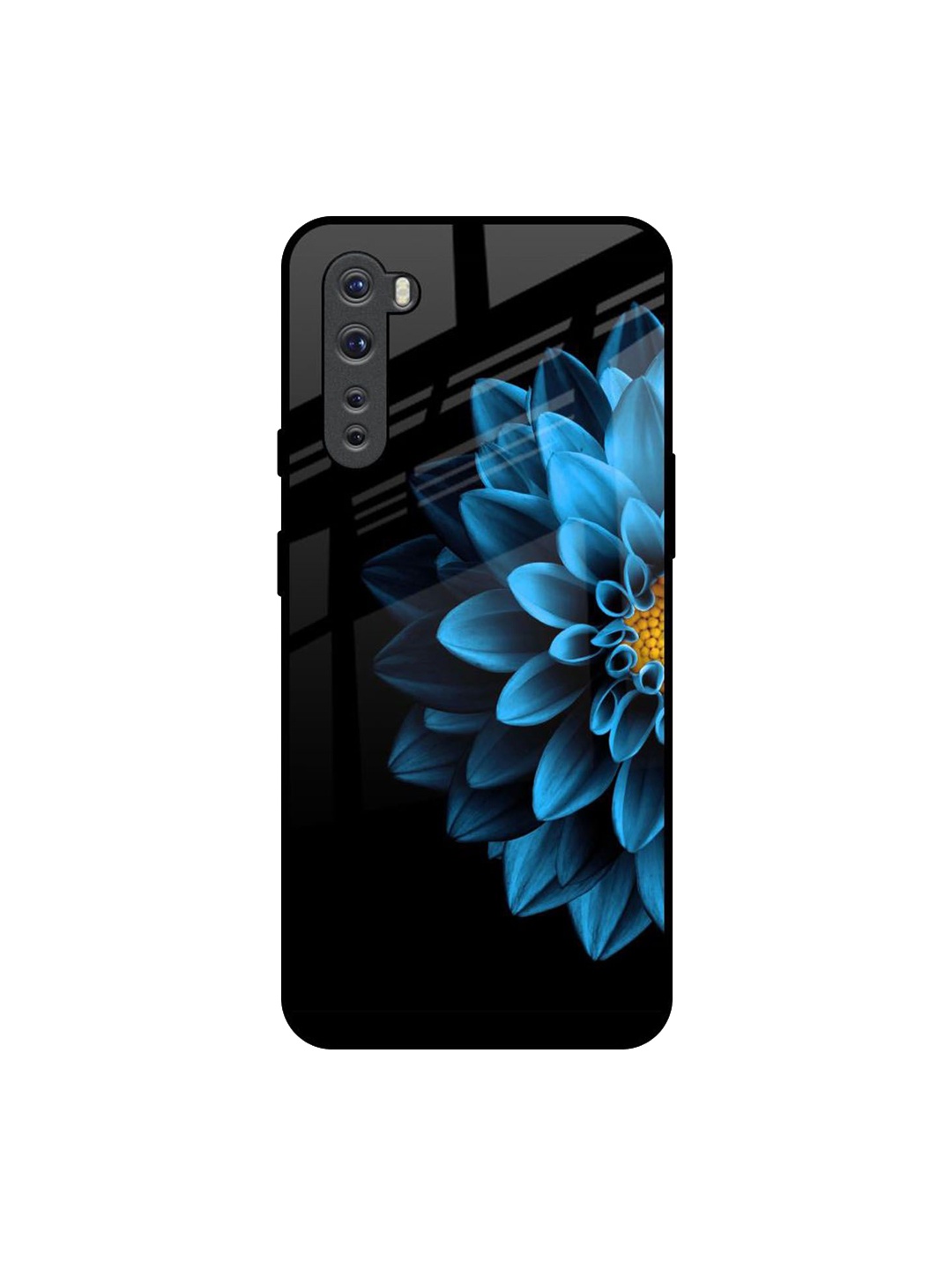 

QRIOH Floral Printed OnePlus Nord Back Case Mobile Accessories, Black