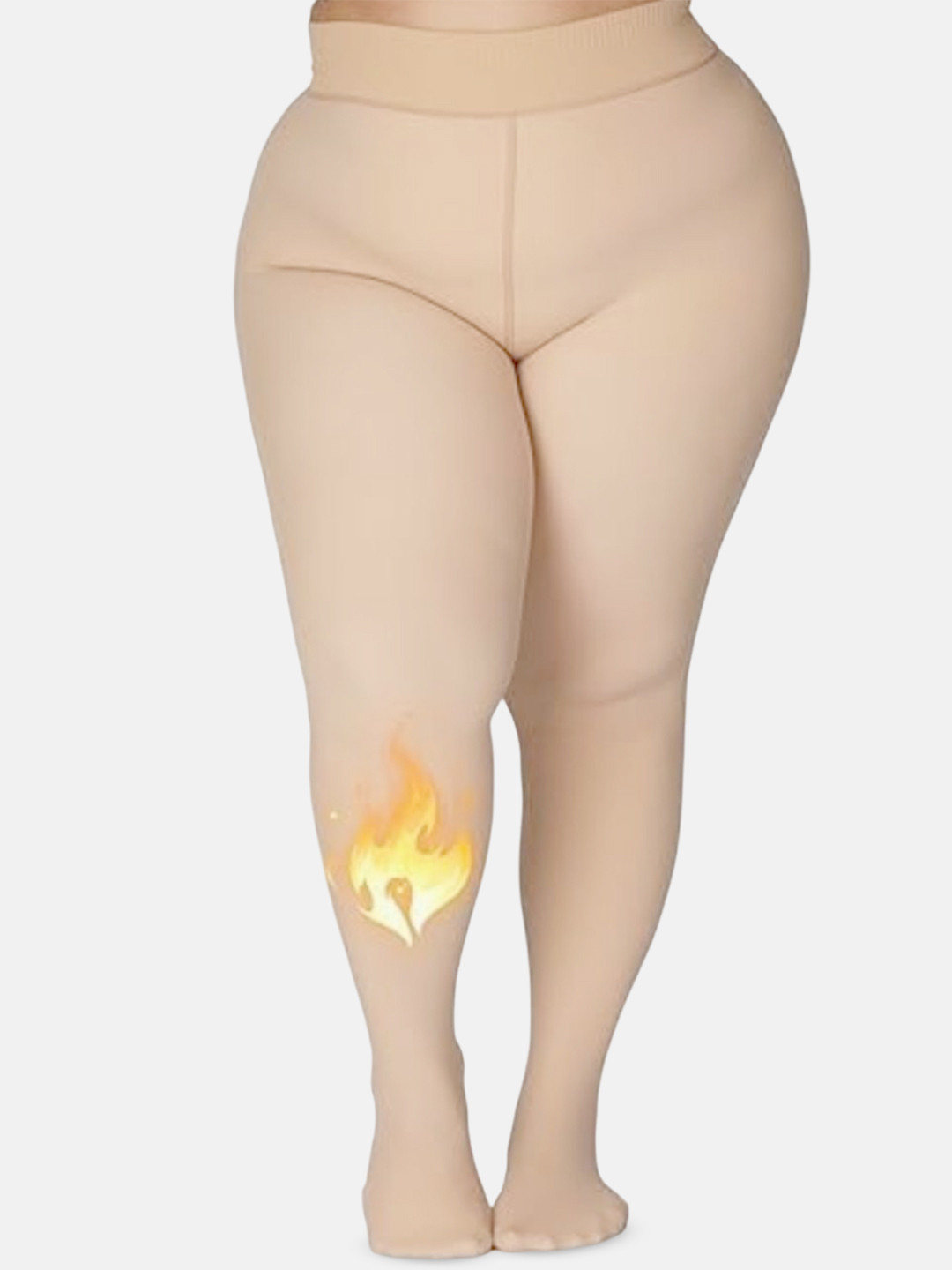 

Curves By ZeroKaata Women Dual Tone Translucent Thermal Bottom, Nude