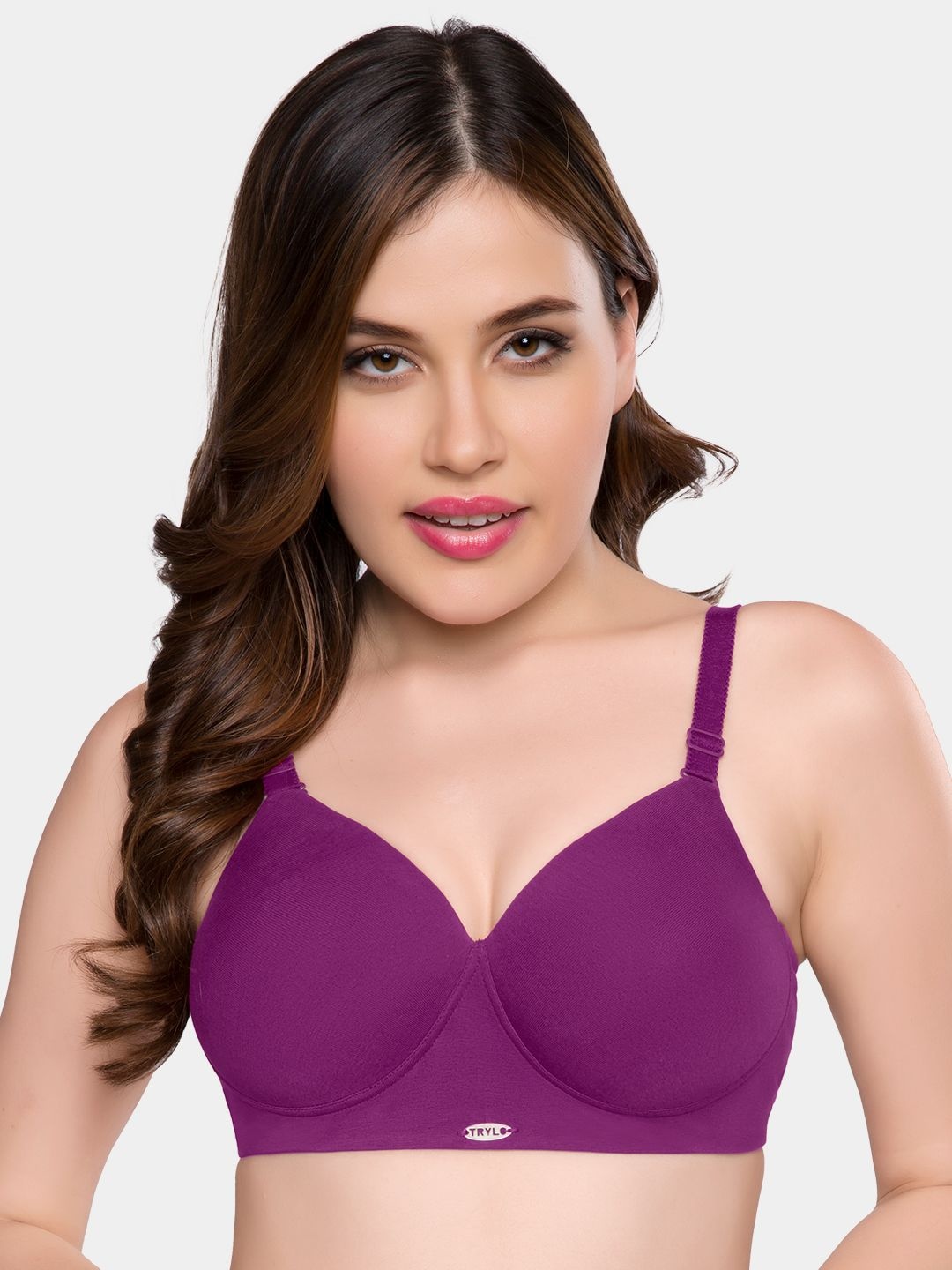 

Trylo Bra Full Coverage Lightly Padded, Purple