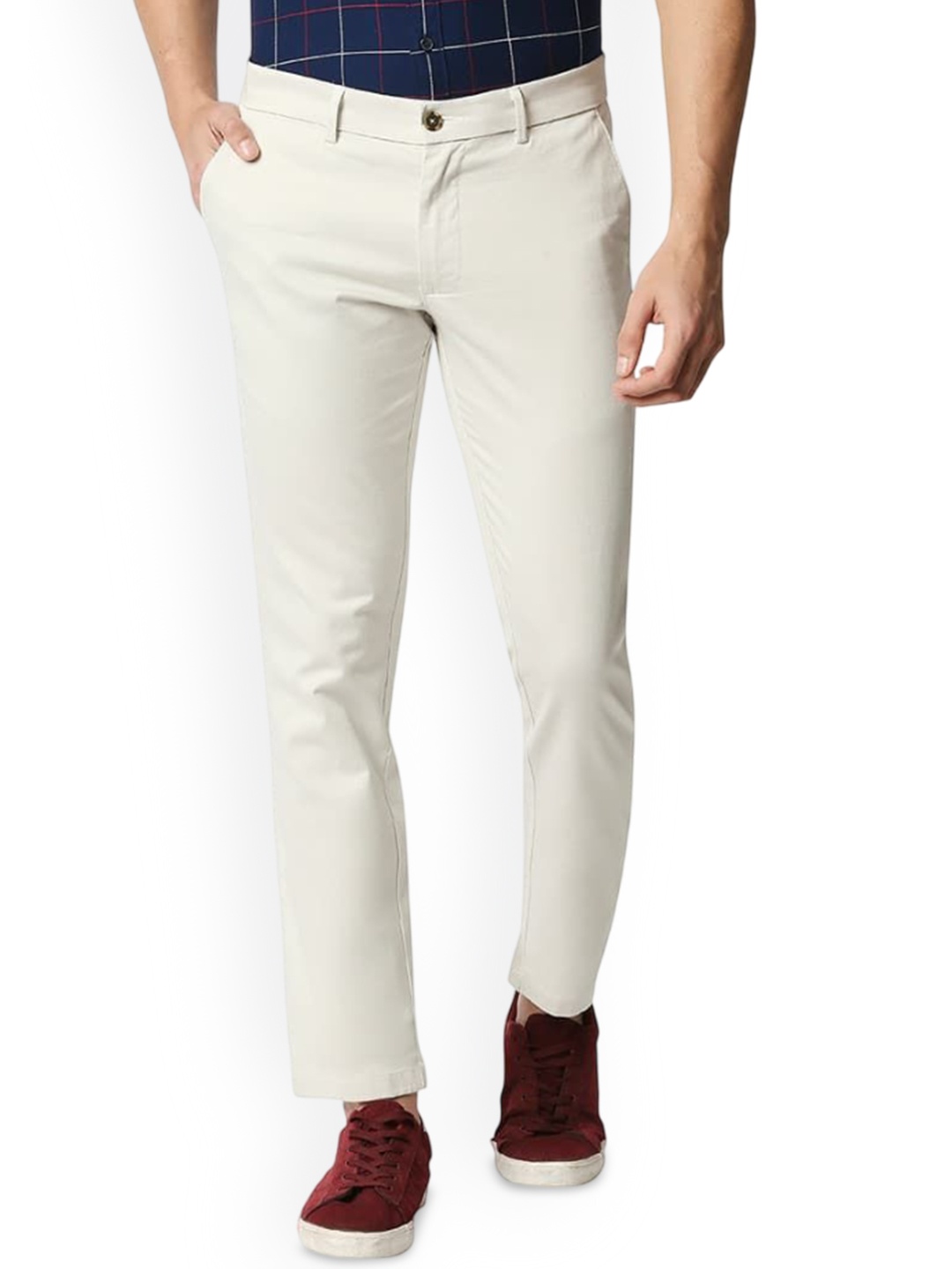 

Basics Men Comfort Trousers, Cream