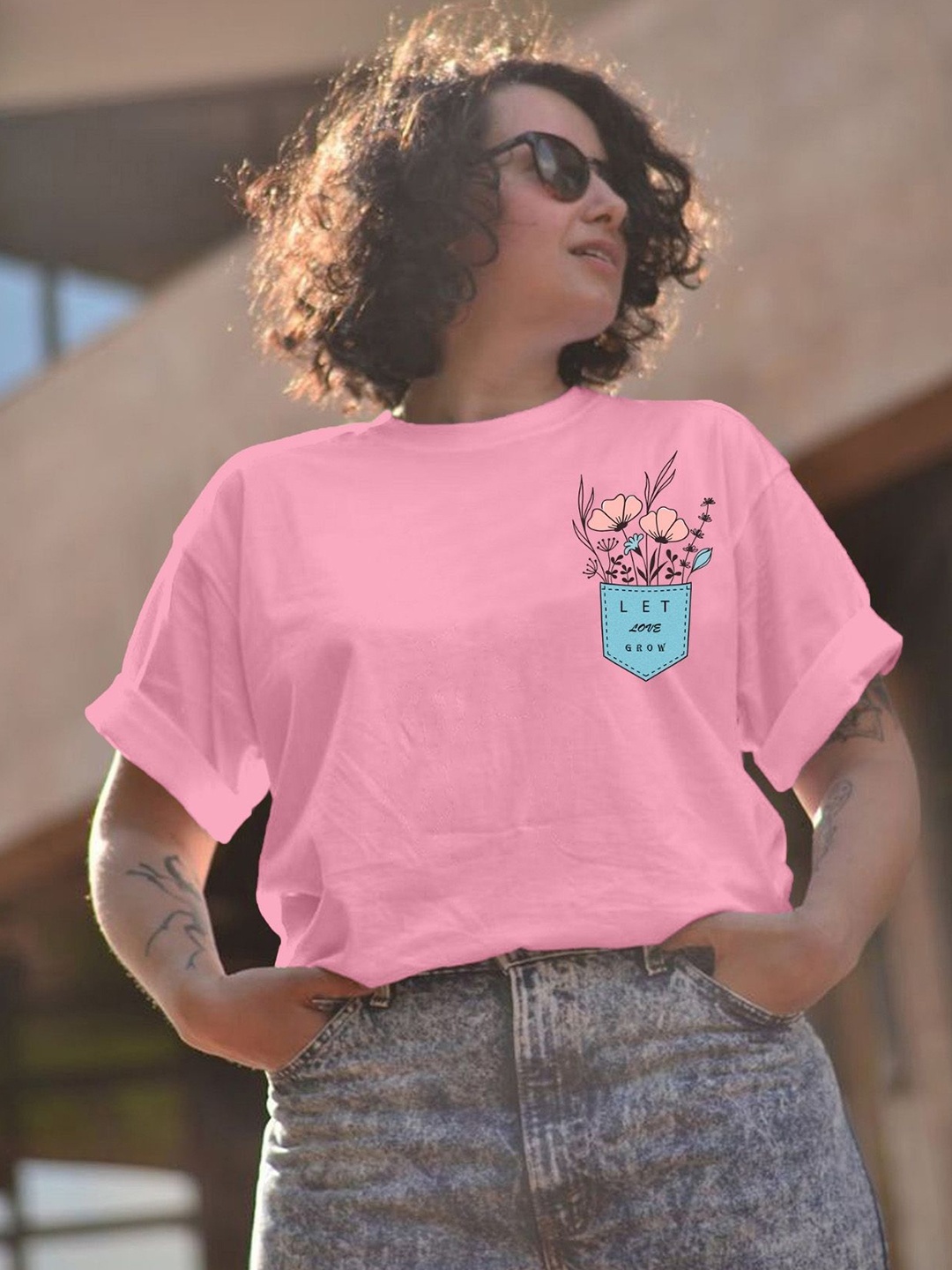 

Moda Rapido Women Printed T-shirt, Pink