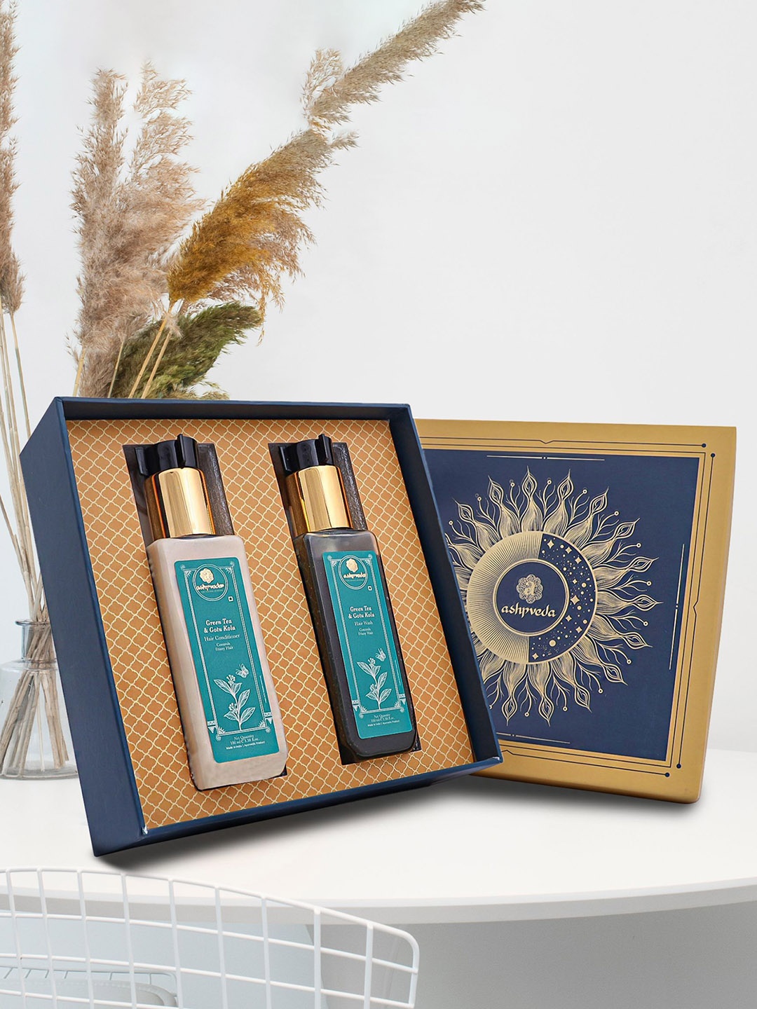

ASHPVEDA Set Of 2 Hair Rasayana Kit - 100 g Each, Teal