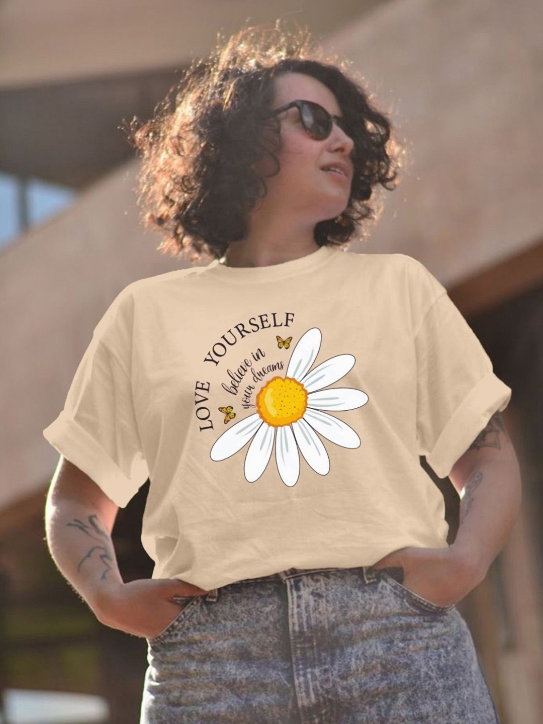

Moda Rapido Women Printed T-shirt, Cream