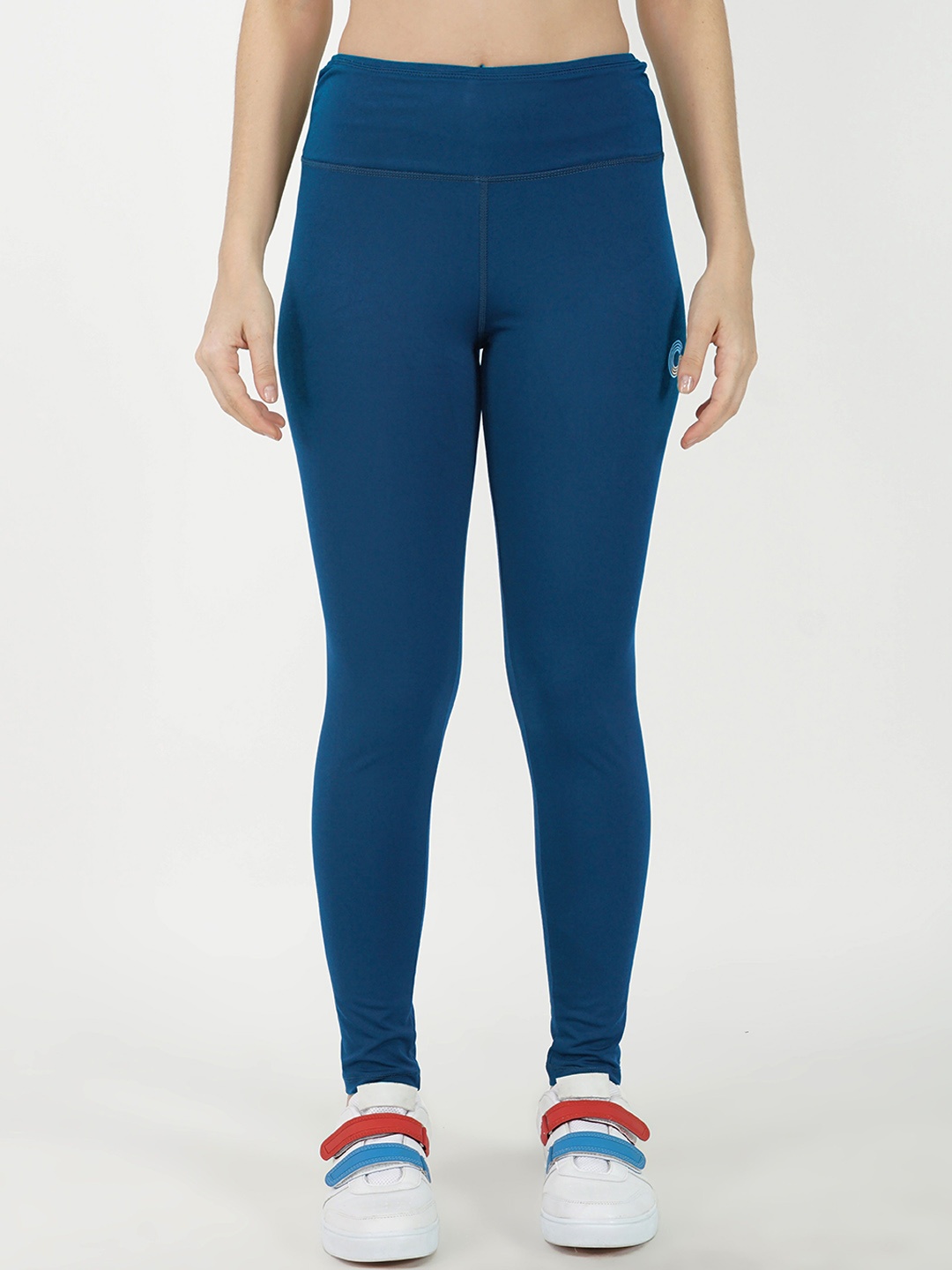 

GOTO Women Dri-Fit Ankle Length Tights, Teal