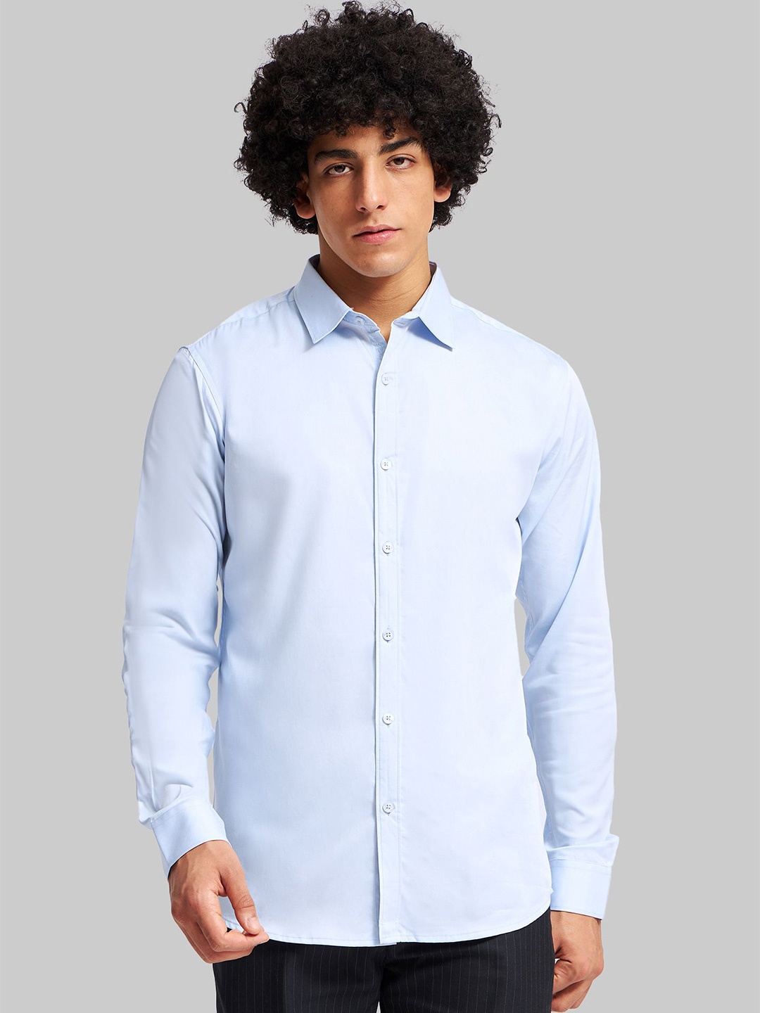 

Underrated Club Men Slim Fit Opaque Casual Shirt, Blue