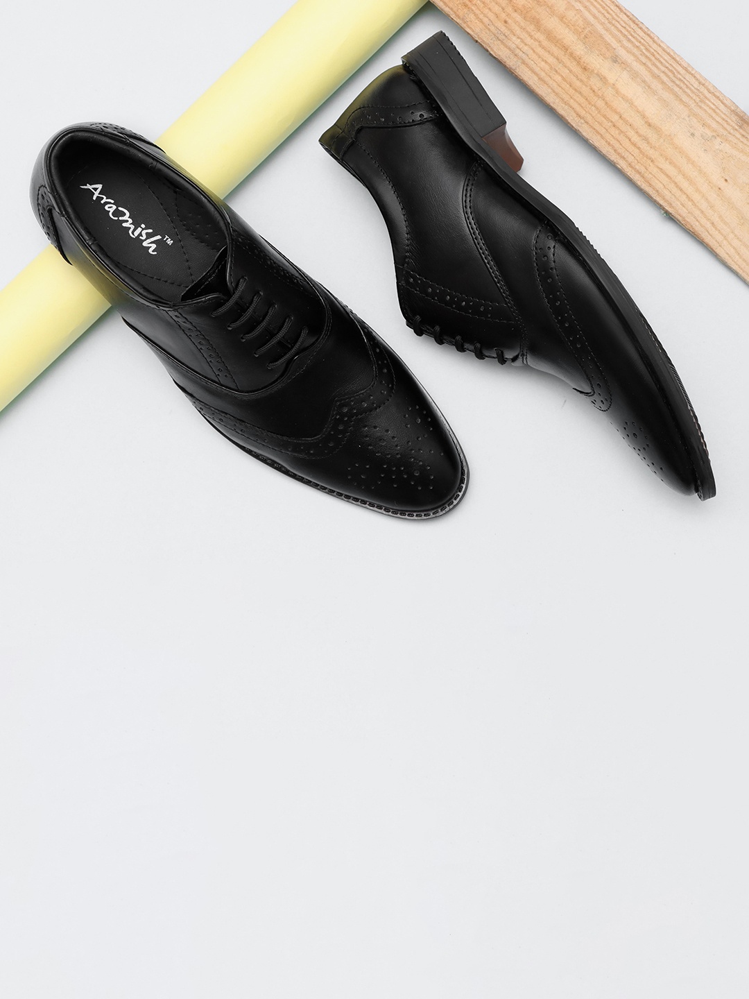 

ARAMISH Men Formal Brogues, Black