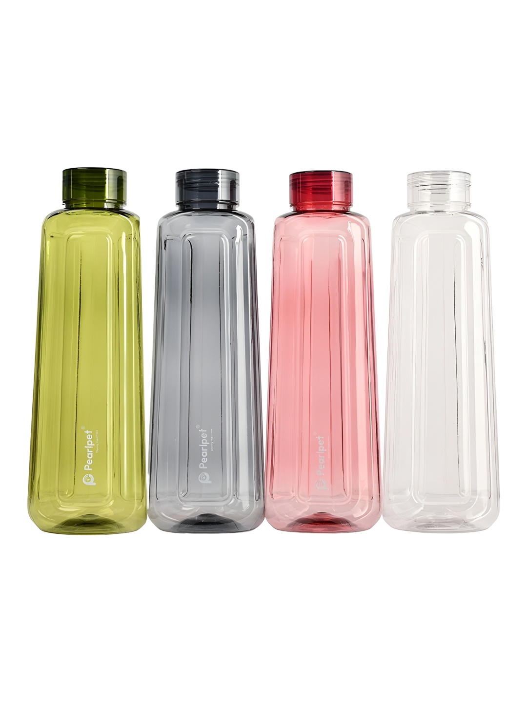 

Pearlpet Splash Green and Red 4 Pieces Water Bottle 1L Each