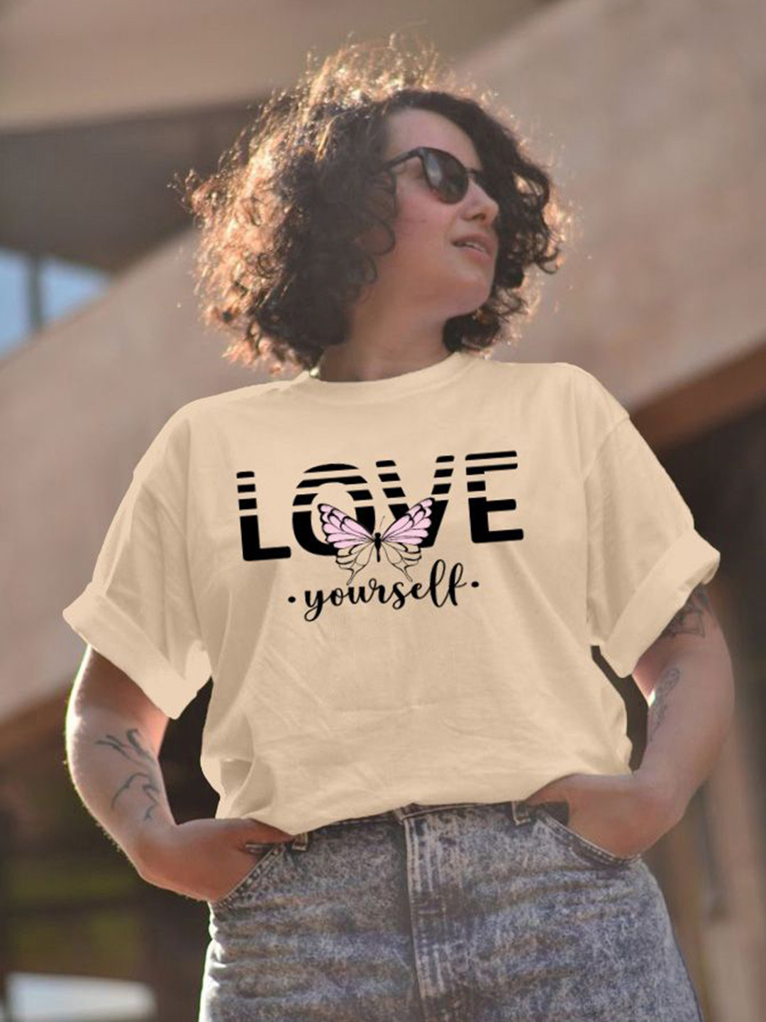 

Moda Rapido Women Printed T-shirt, Cream