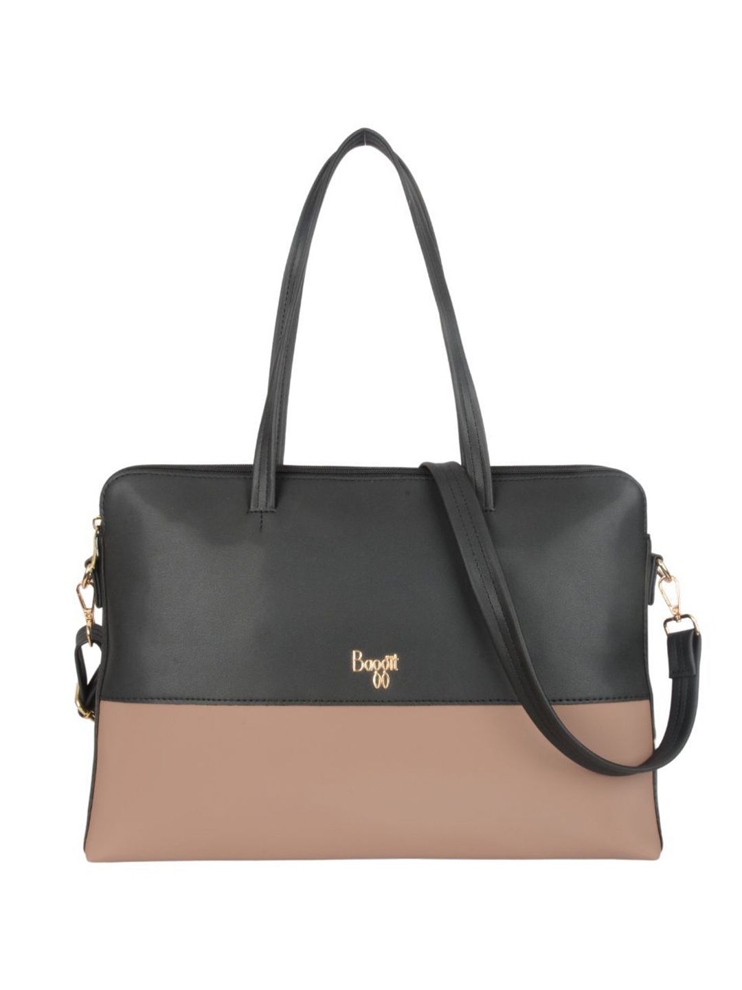 

Baggit Women PU Laptop Bag, Black