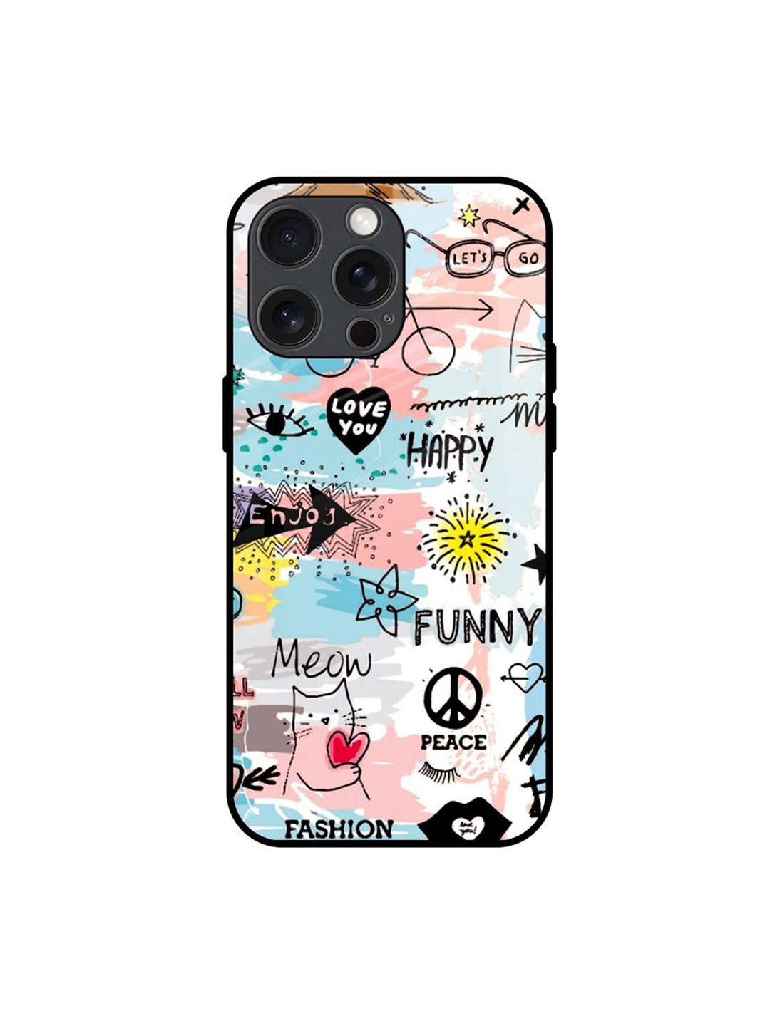 

QRIOH Just For You Printed iPhone 15 Pro Max Back Case, White
