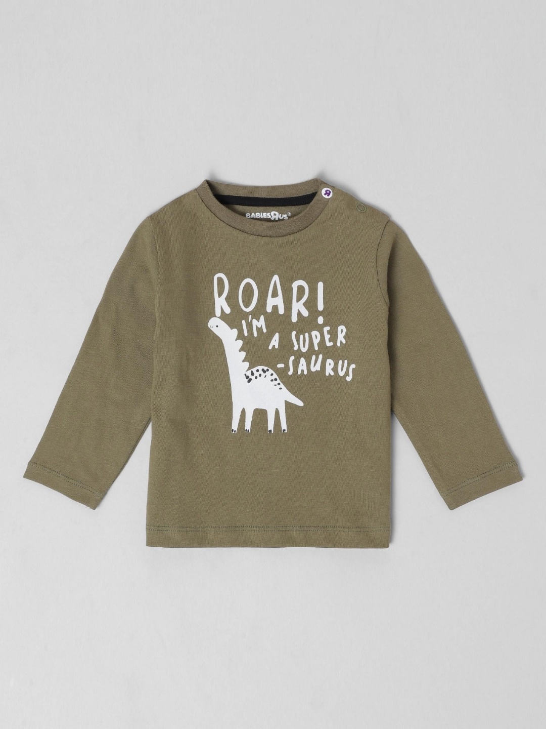 

Babies R Us Boys Graphic Printed Round Neck Cotton T-shirt, White