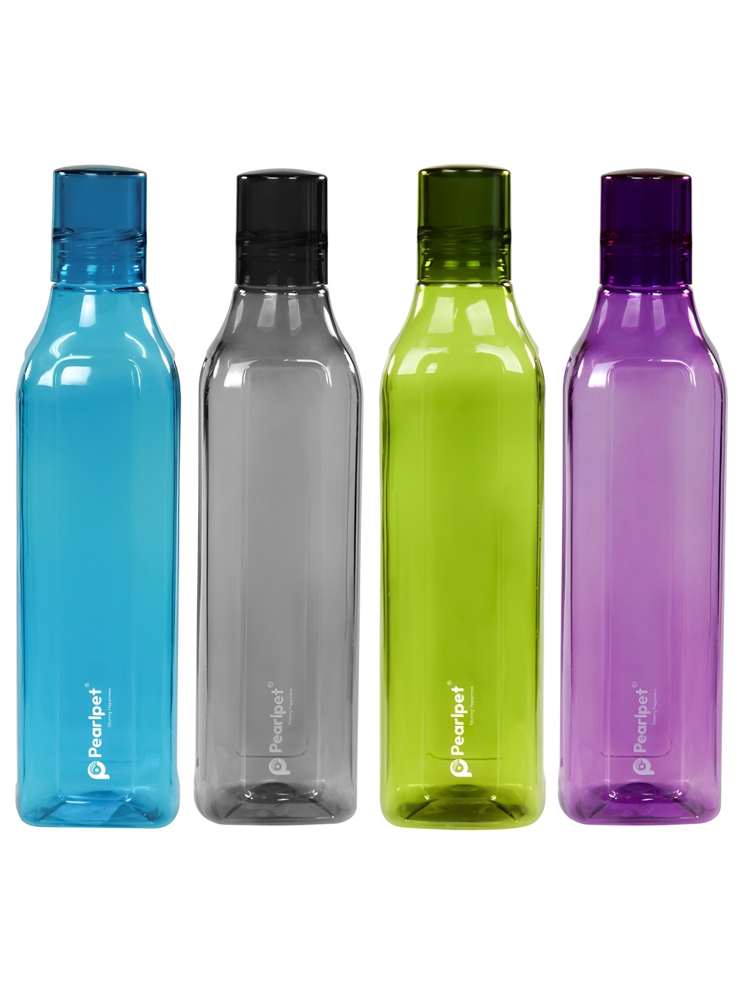 

Pearlpet Cubic Blue and Green 4 Pieces BPA-Free Water Bottles 1L Each