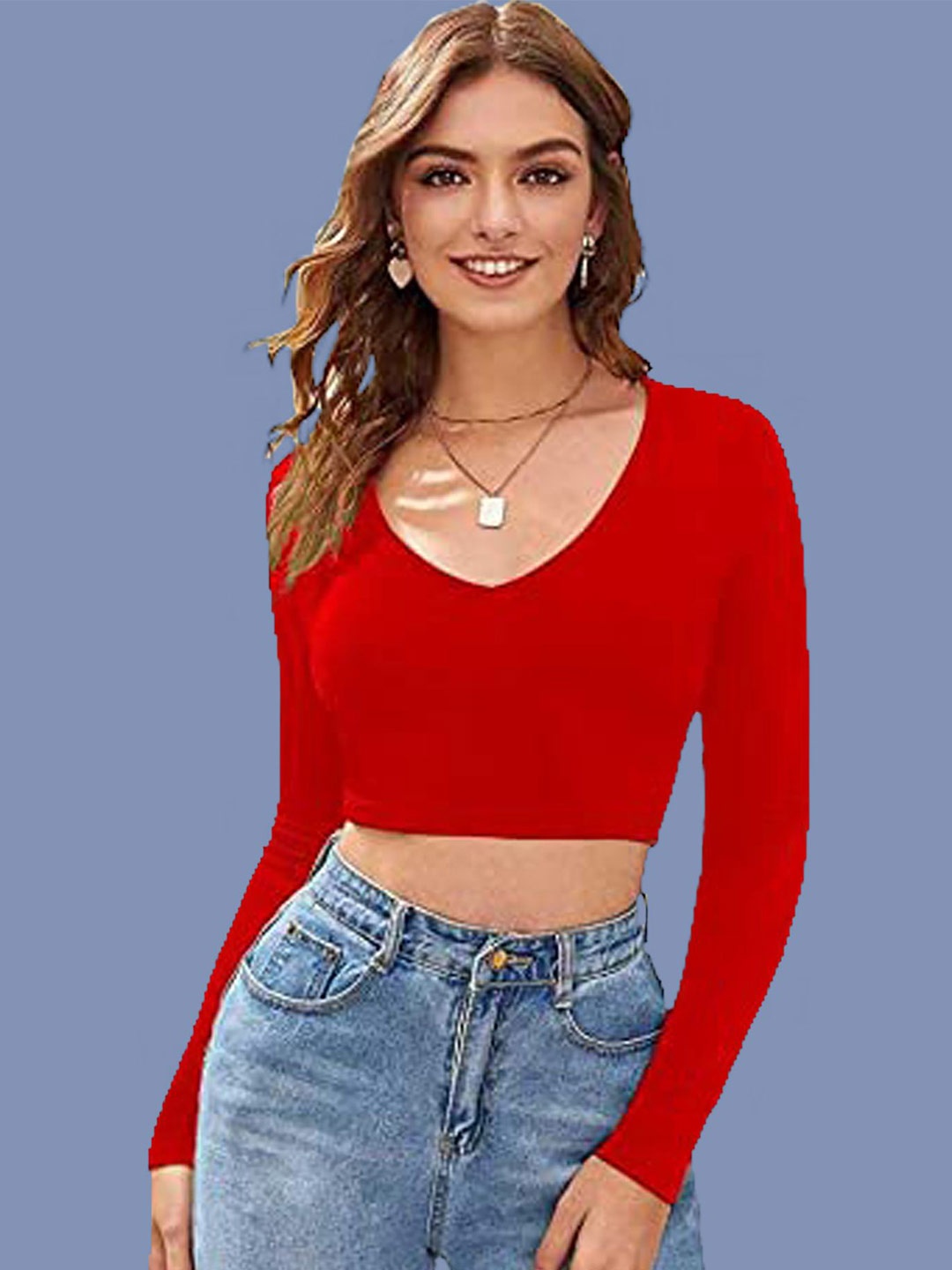 

Dream Beauty Fashion Crop Top, Red