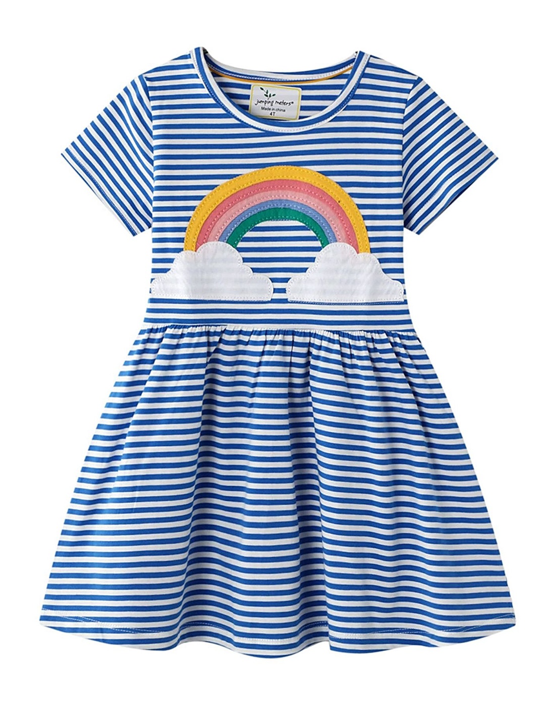 

LULU & SKY Girls Striped Nightdress, Blue