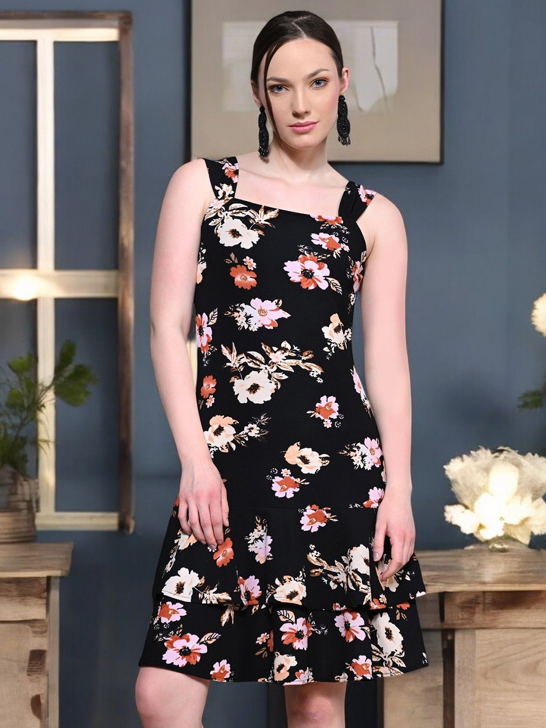 

Arbiter Collection Floral Print Fit & Flare Dress, Multi