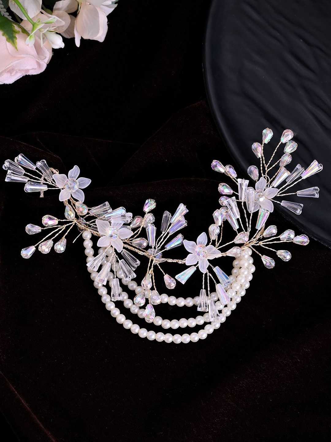 

Silvermerc Designs Women Spiral Hair Accessory Set of, White