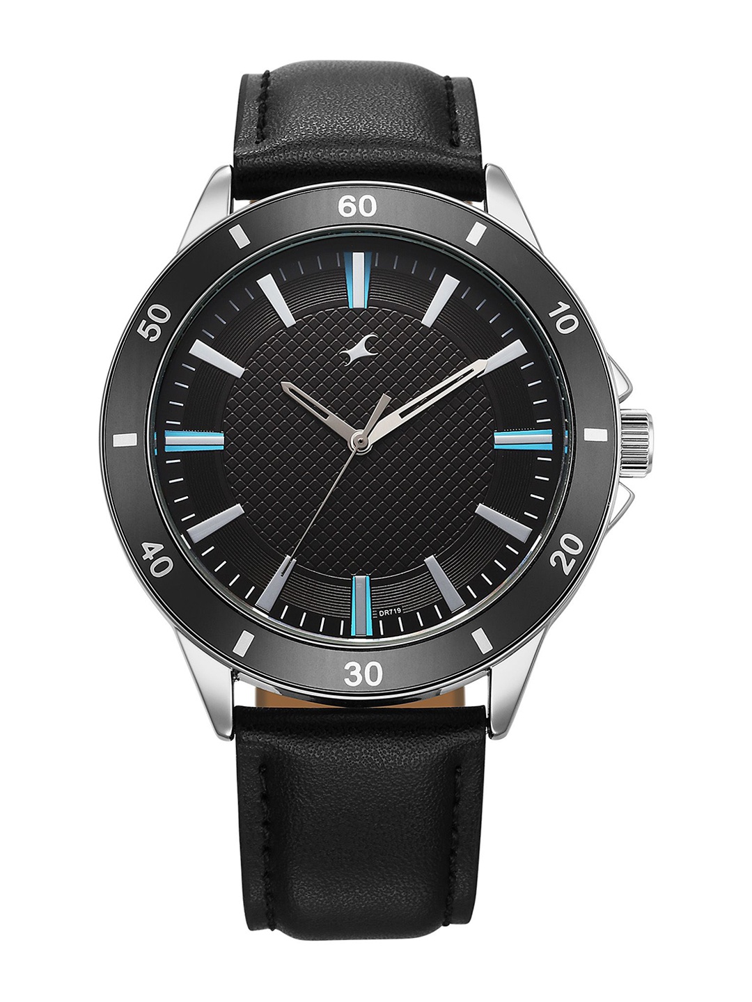 

Fastrack Men Dial & Leather Wrap Around Straps Analogue Watch 38160SL03, Black